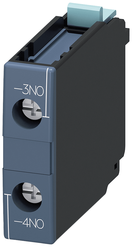 3RH1921-1CA10 front-side auxiliary switch, 1 NO contact, screw terminal, for contactors 3RT1