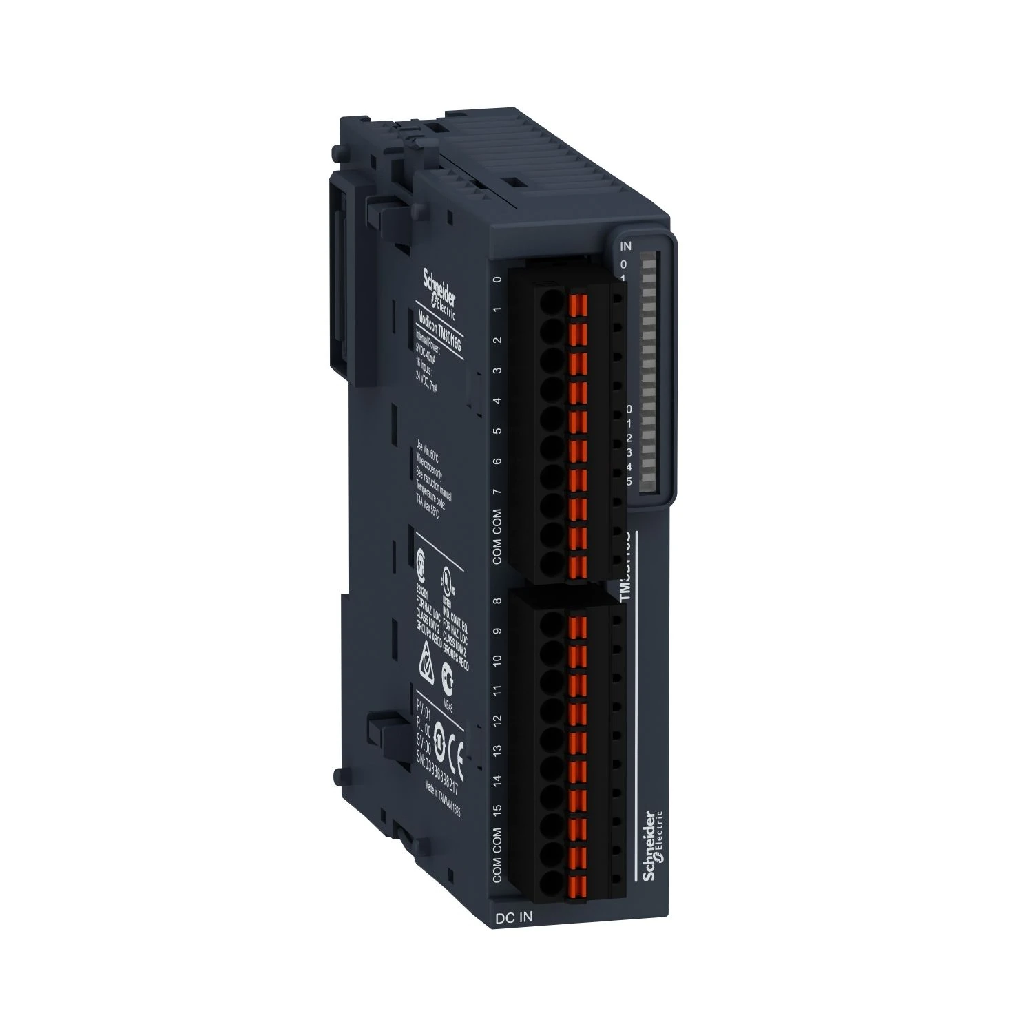 TM3DI16G Modicon TM3 - 16 inputs (spring) 24Vdc
