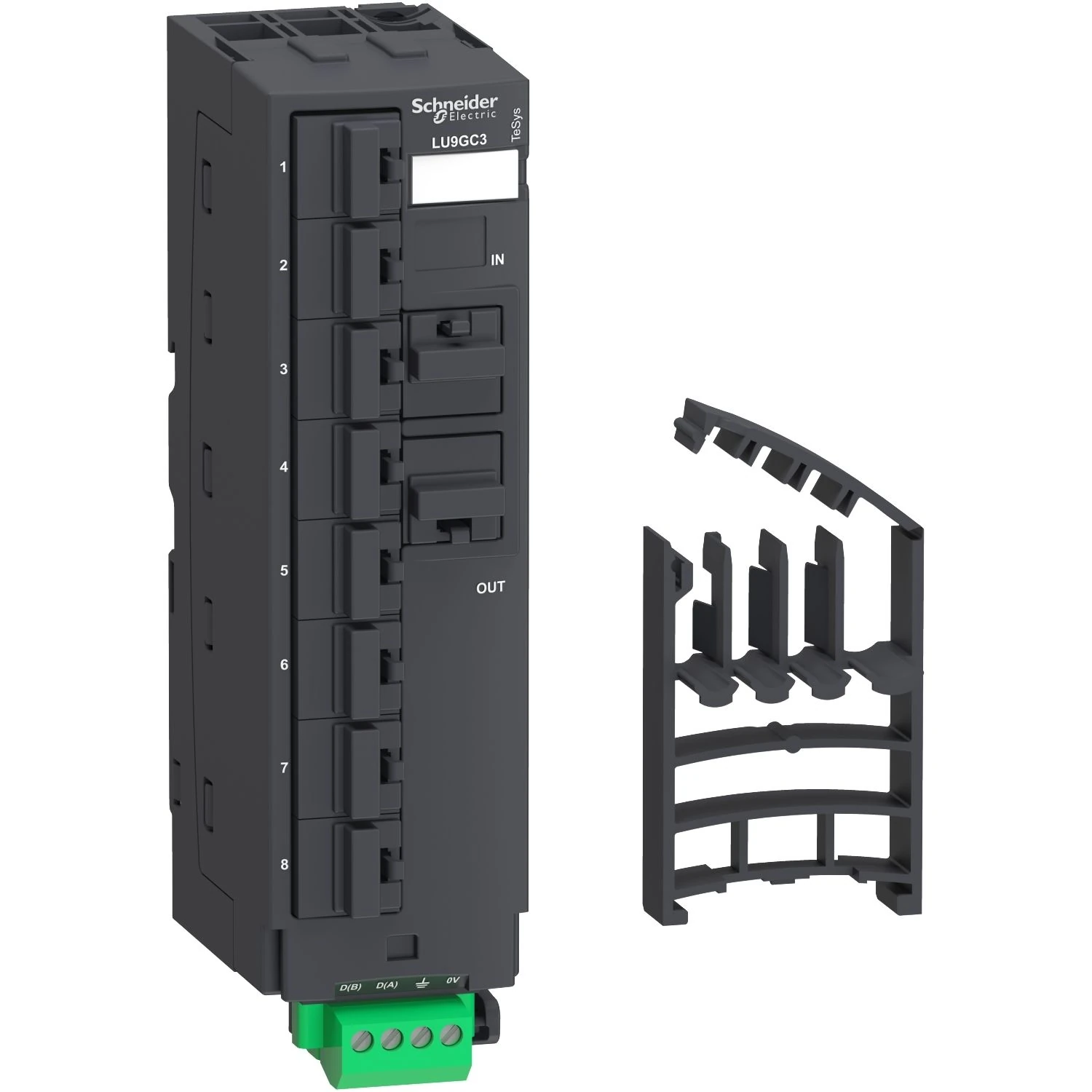LU9GC3 Schneider Electric Modbus splitter block - 10 RJ45 and 1 screw terminal block