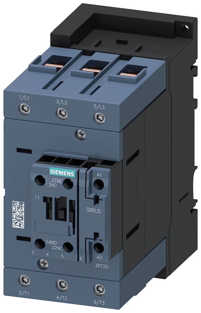 3RT2045-1AP00 Siemens Contacteur de puissance, AC-3e/AC-3, 80 A, 37 kW / 400 V, tripolaire, 230 V CA, 50 Hz, contacts auxiliaires : 1 NO + 1 NF, borne à vis, taille : S3
