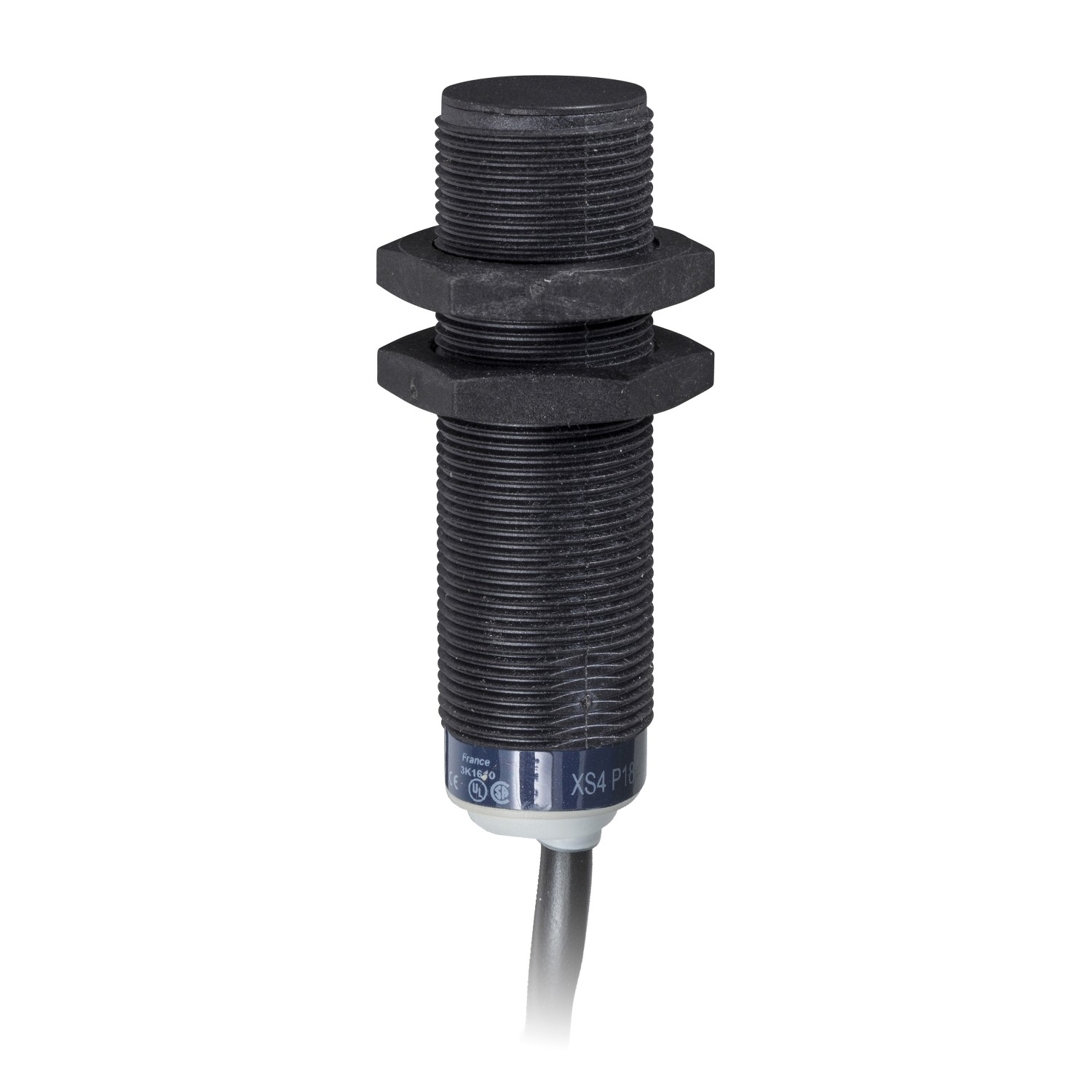 XS4P18MB230 inductive sensor XS4 M18 - L62mm - PPS - Sn8mm - 24..240VAC/DC - cable 2m