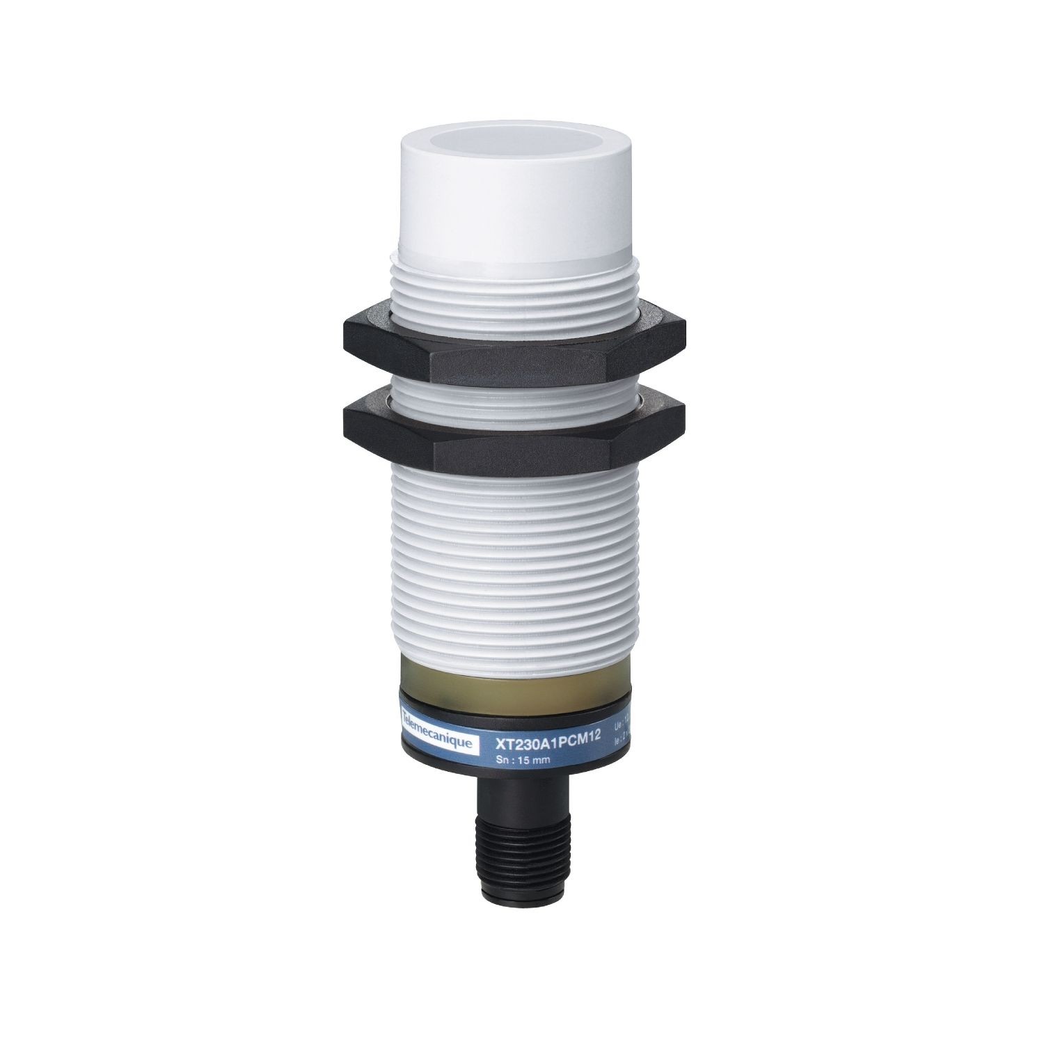 XT230A1PCM12 Capacitive proximity sensors XT, cylindrical M30, plastic, Sn 15 mm, 12...24 V DC