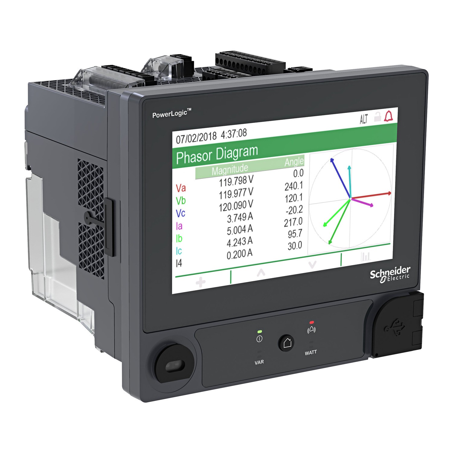 METSEION95040 PowerLogic™ ION9000T meter, HSTC, DIN mount, 192 mm display, B2B adapter, HW kit