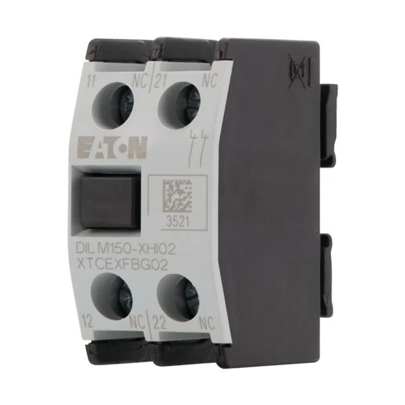277946 DILM150-XHI11 - Auxiliary contact module, 2 pole, Ith= 16 A, 1 N/O, 1 NC, Front fixing, Screw terminals, DILM40 - DILM170