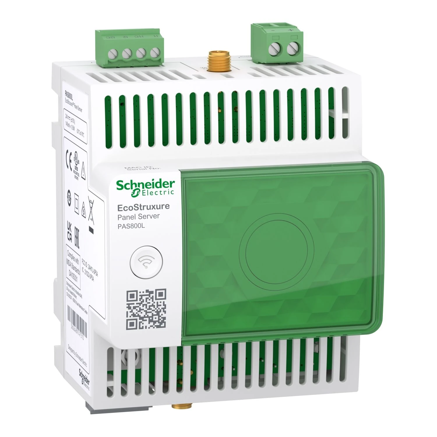 PAS800L Schneider Electric EcoStruxure Panel Server - advanced datalogger, energy server, 24 VDC