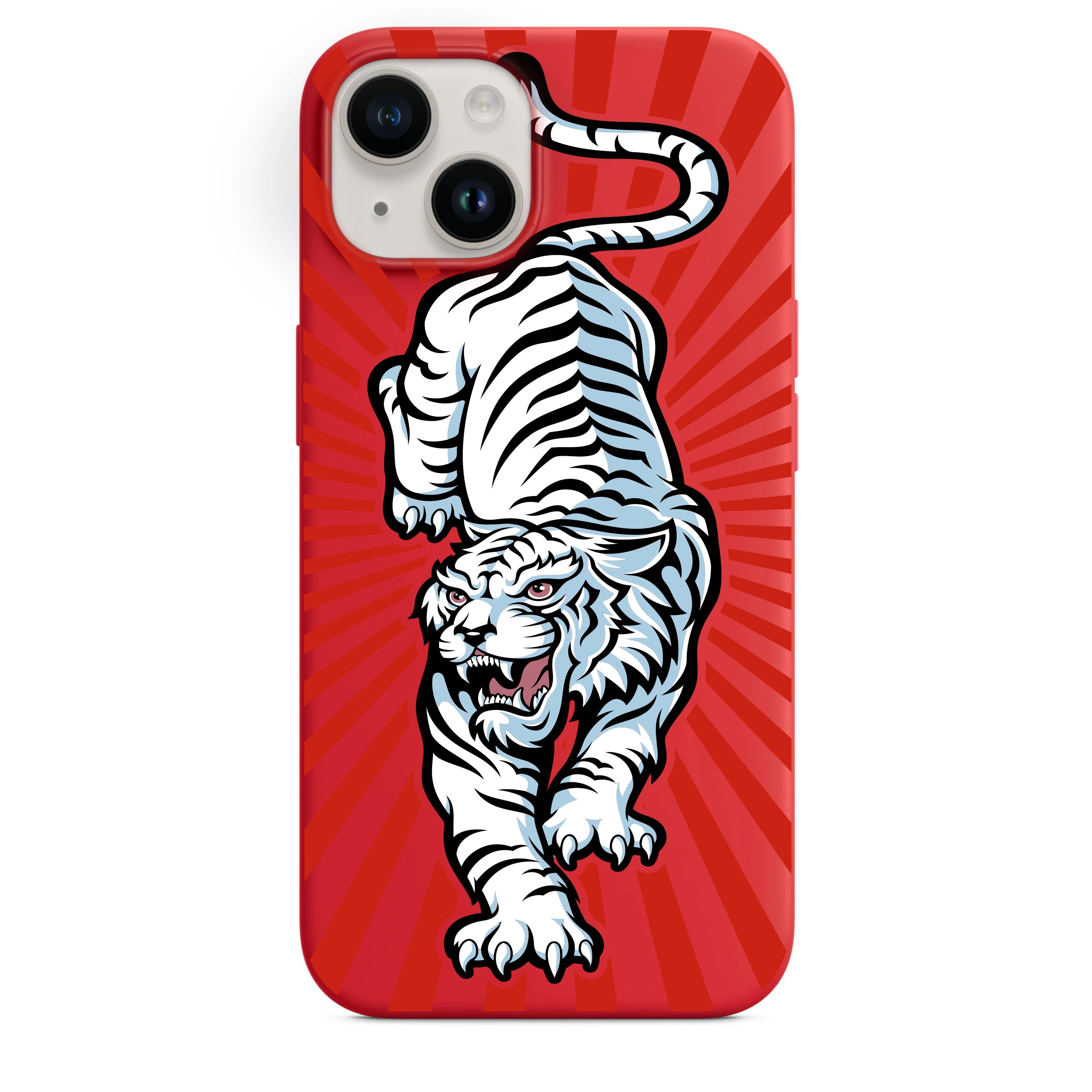 Beyaz Kaplan Telefon Kılıfı