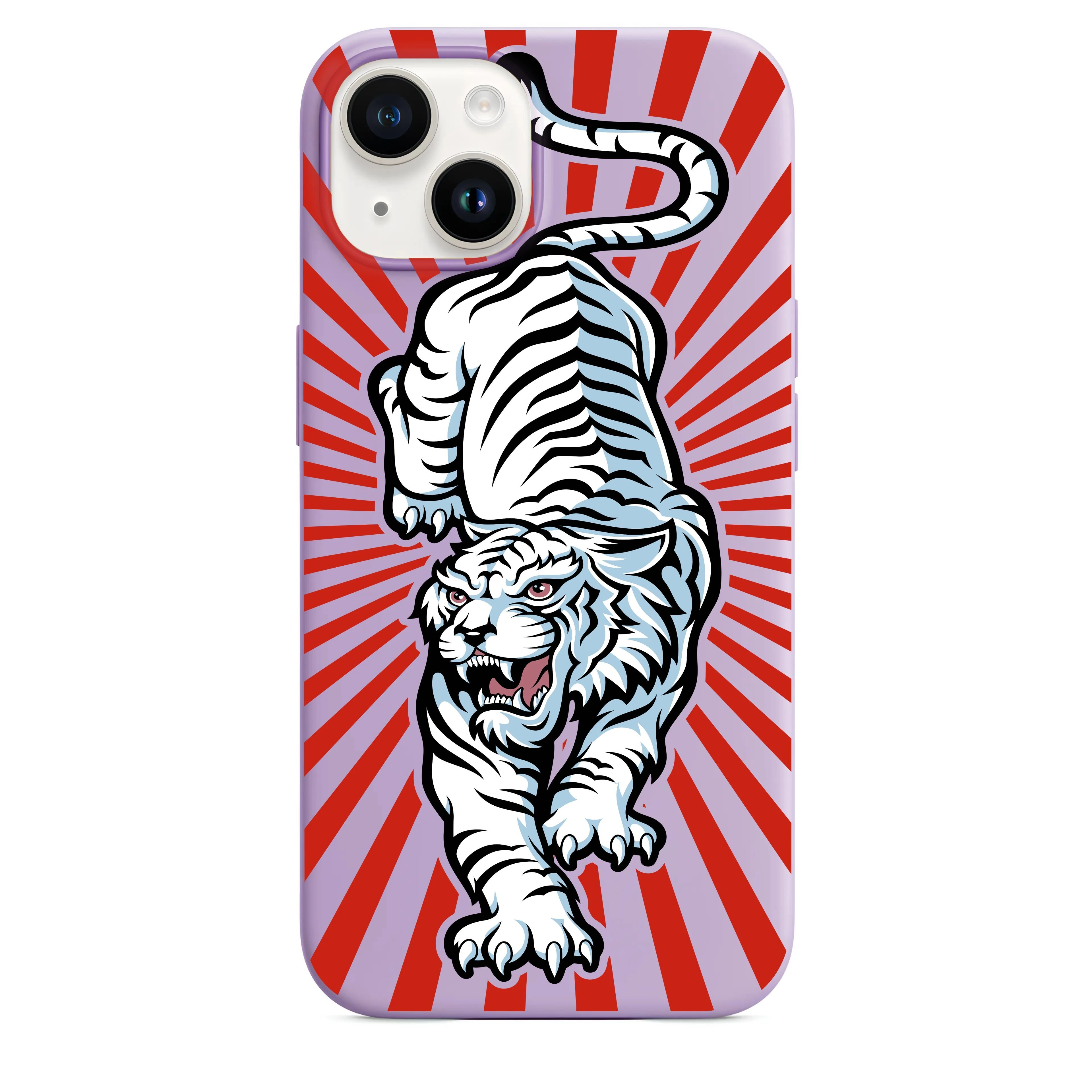 Beyaz Kaplan Telefon Kılıfı