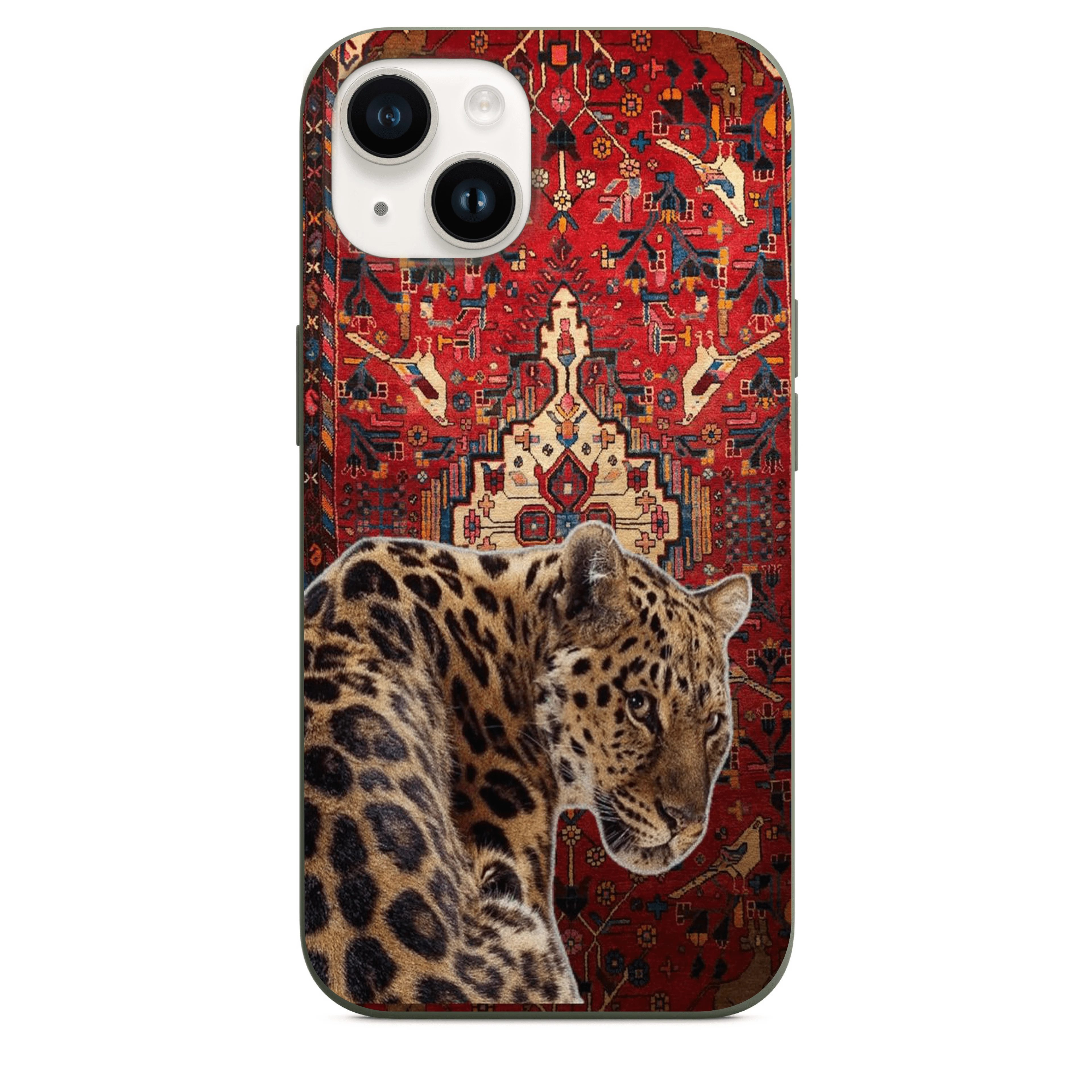 Leopar Kilim Telefon Kılıfı