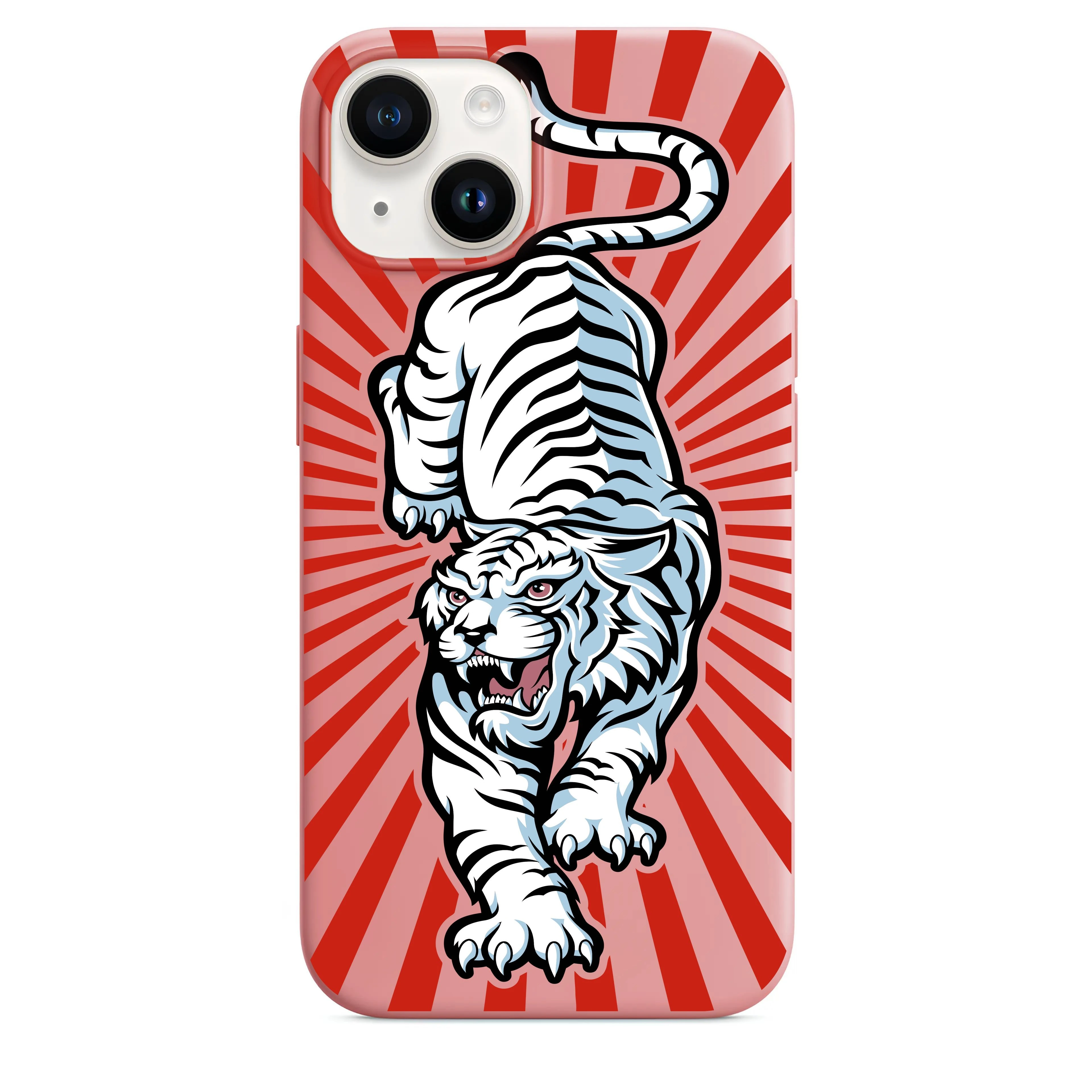 Beyaz Kaplan Telefon Kılıfı