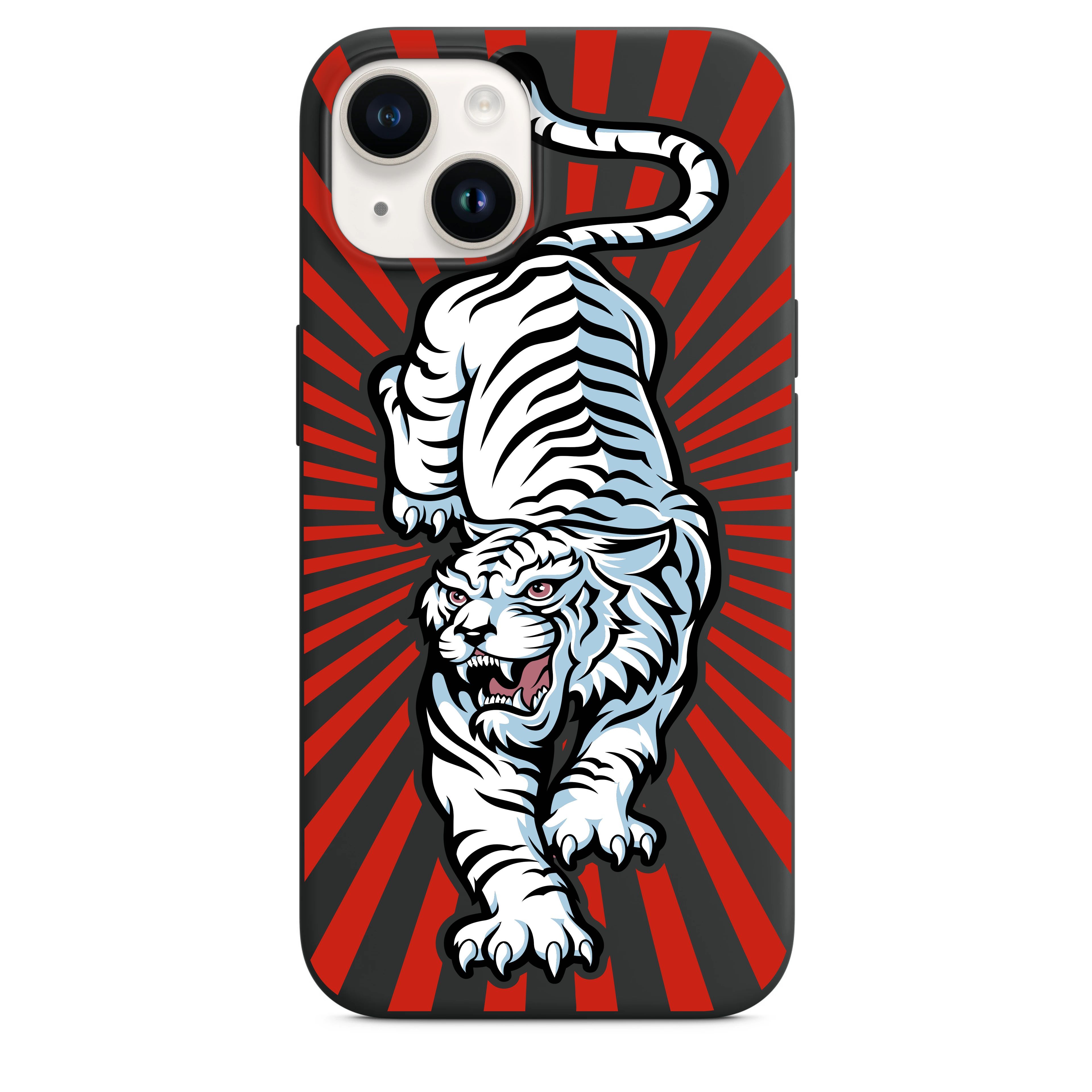 Beyaz Kaplan Telefon Kılıfı