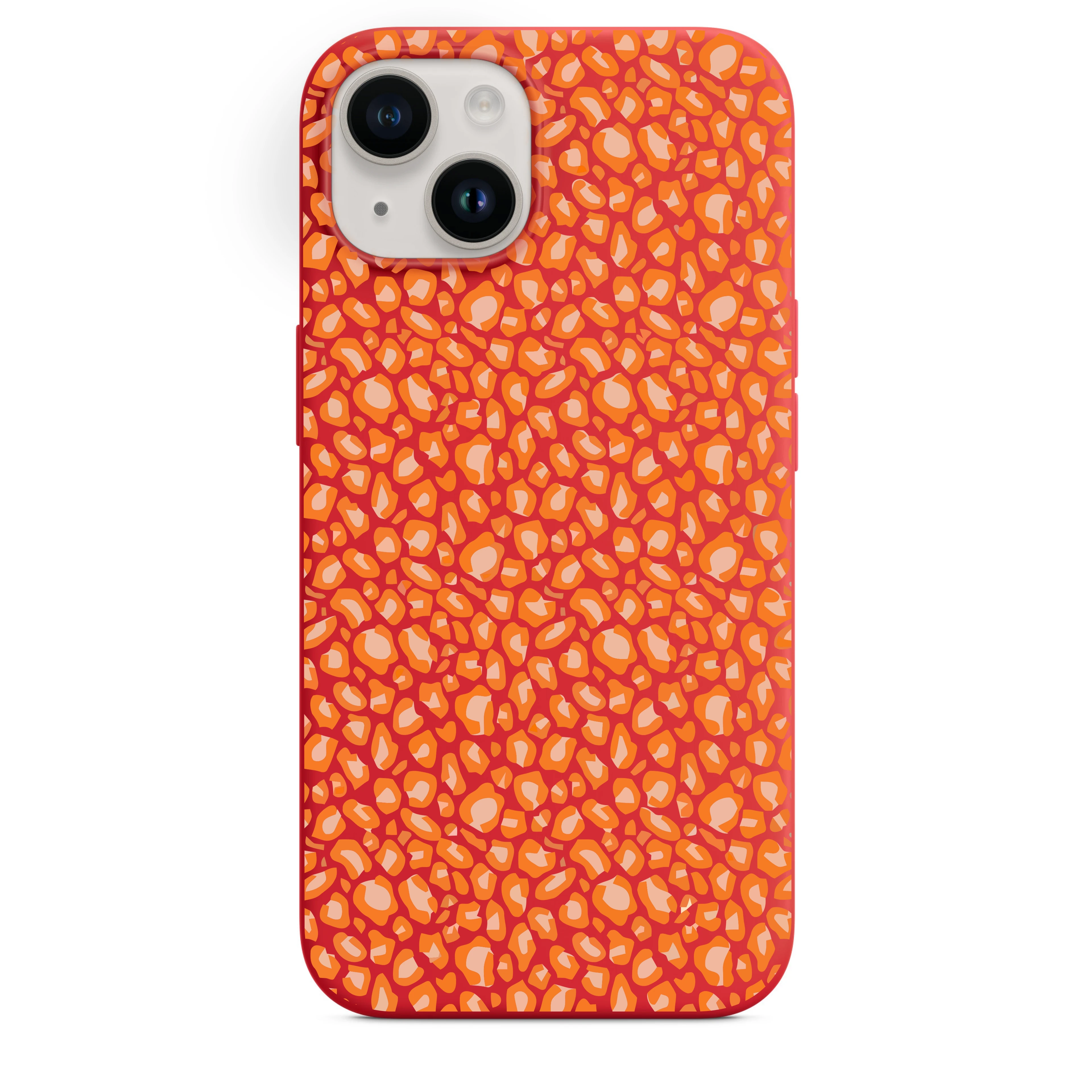 Turuncu Leopar Telefon Kılıfı