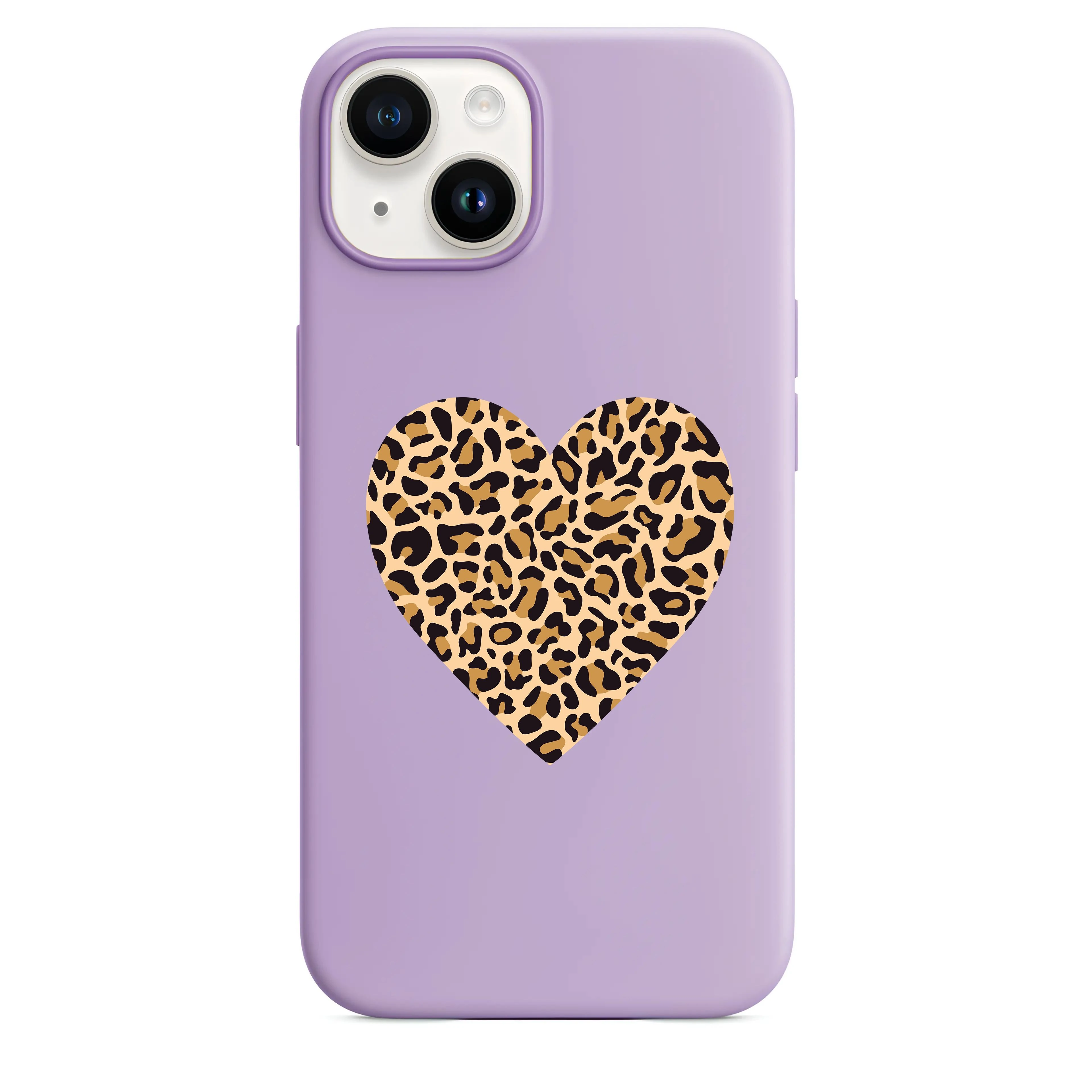 Leopar Kalp Telefon Kılıfı