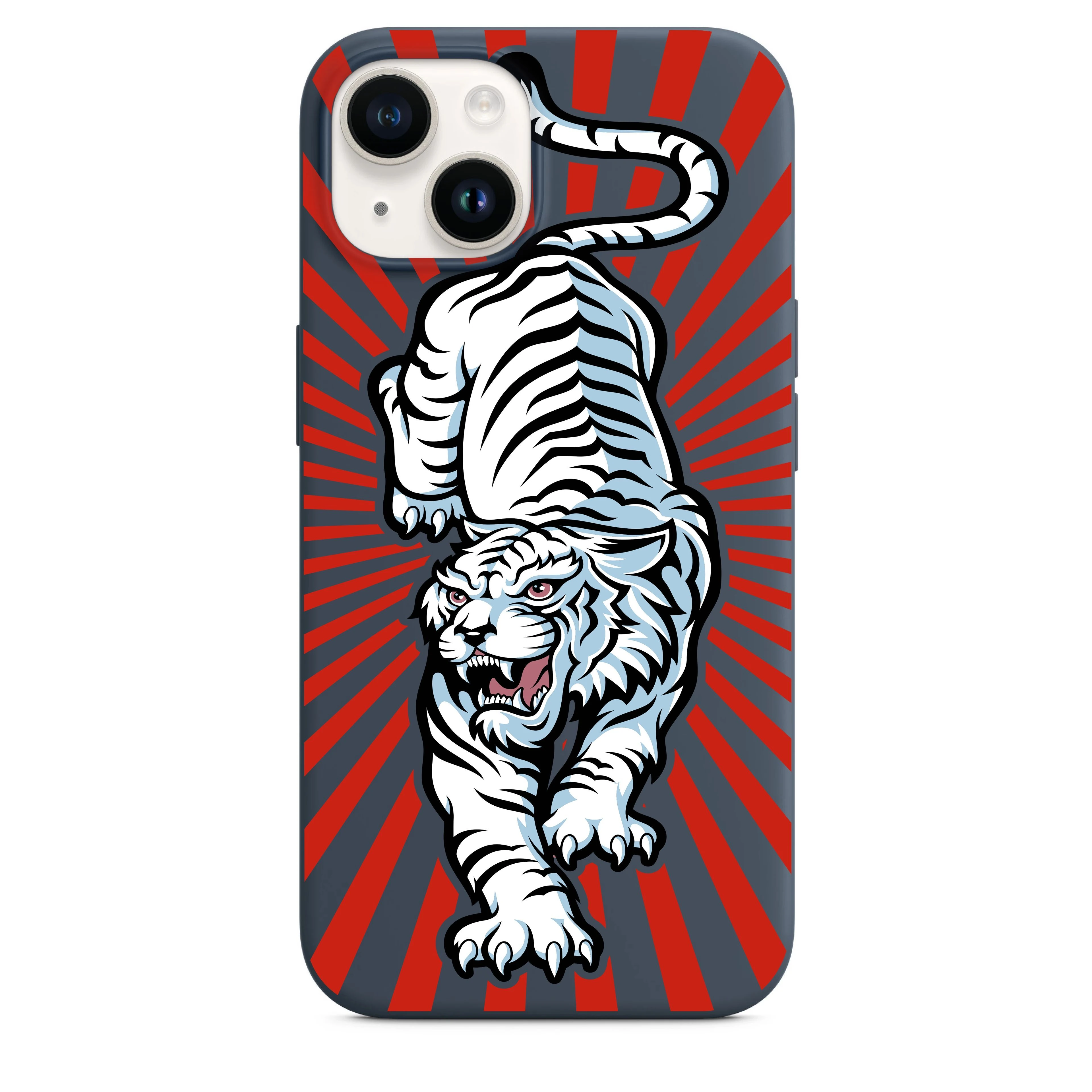 Beyaz Kaplan Telefon Kılıfı