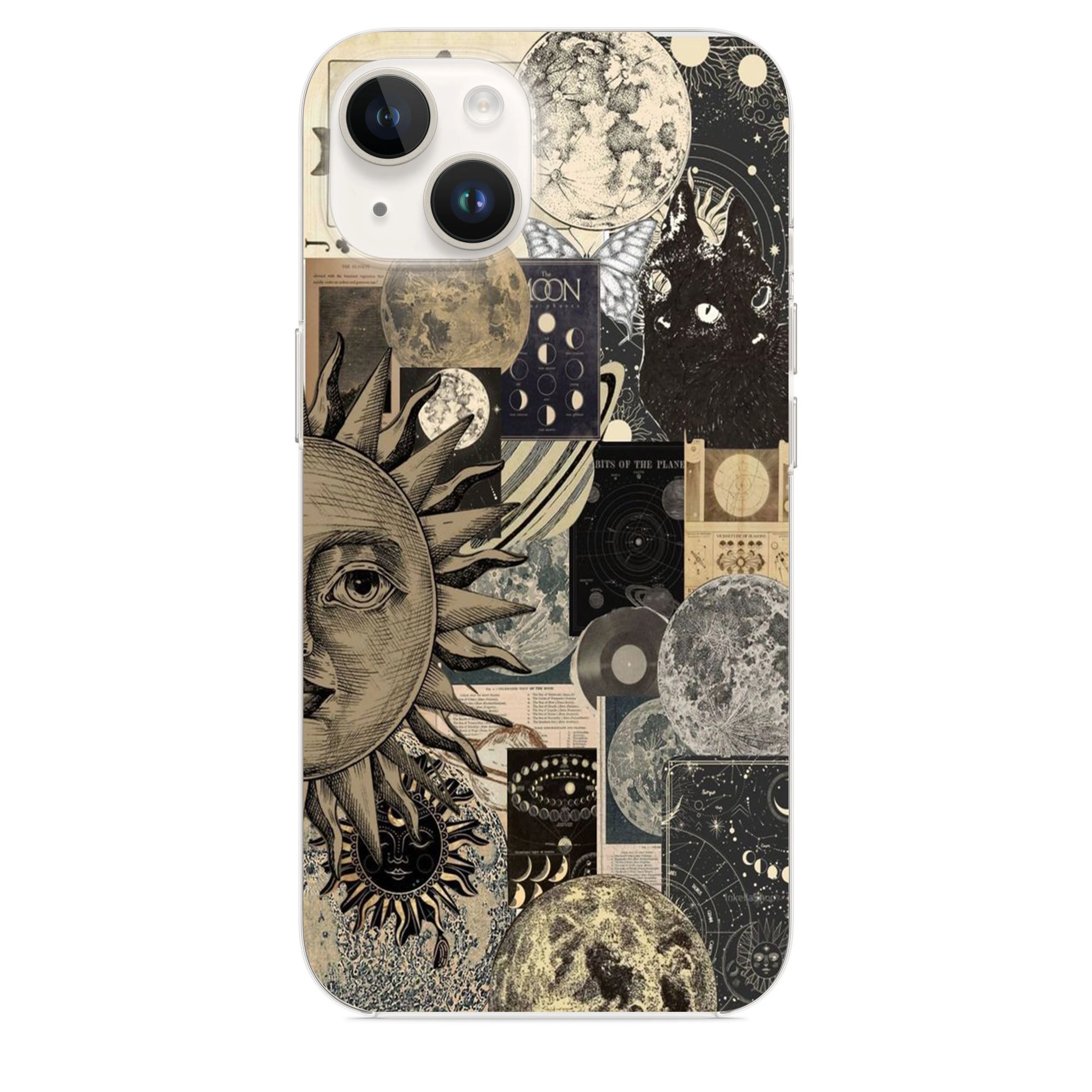 Ay ve Güneş Kolaj Telefon Kılıfı