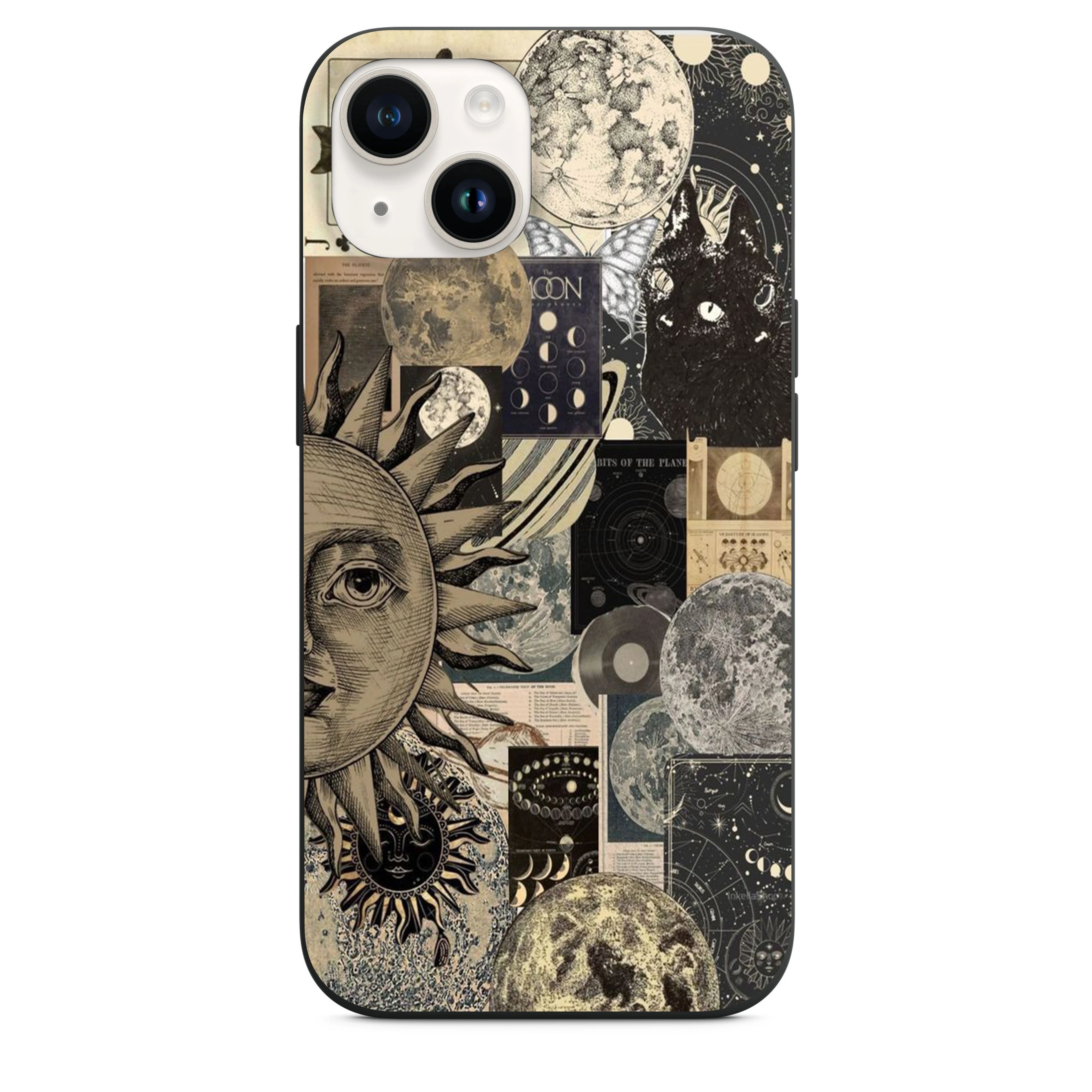 Ay ve Güneş Kolaj Telefon Kılıfı