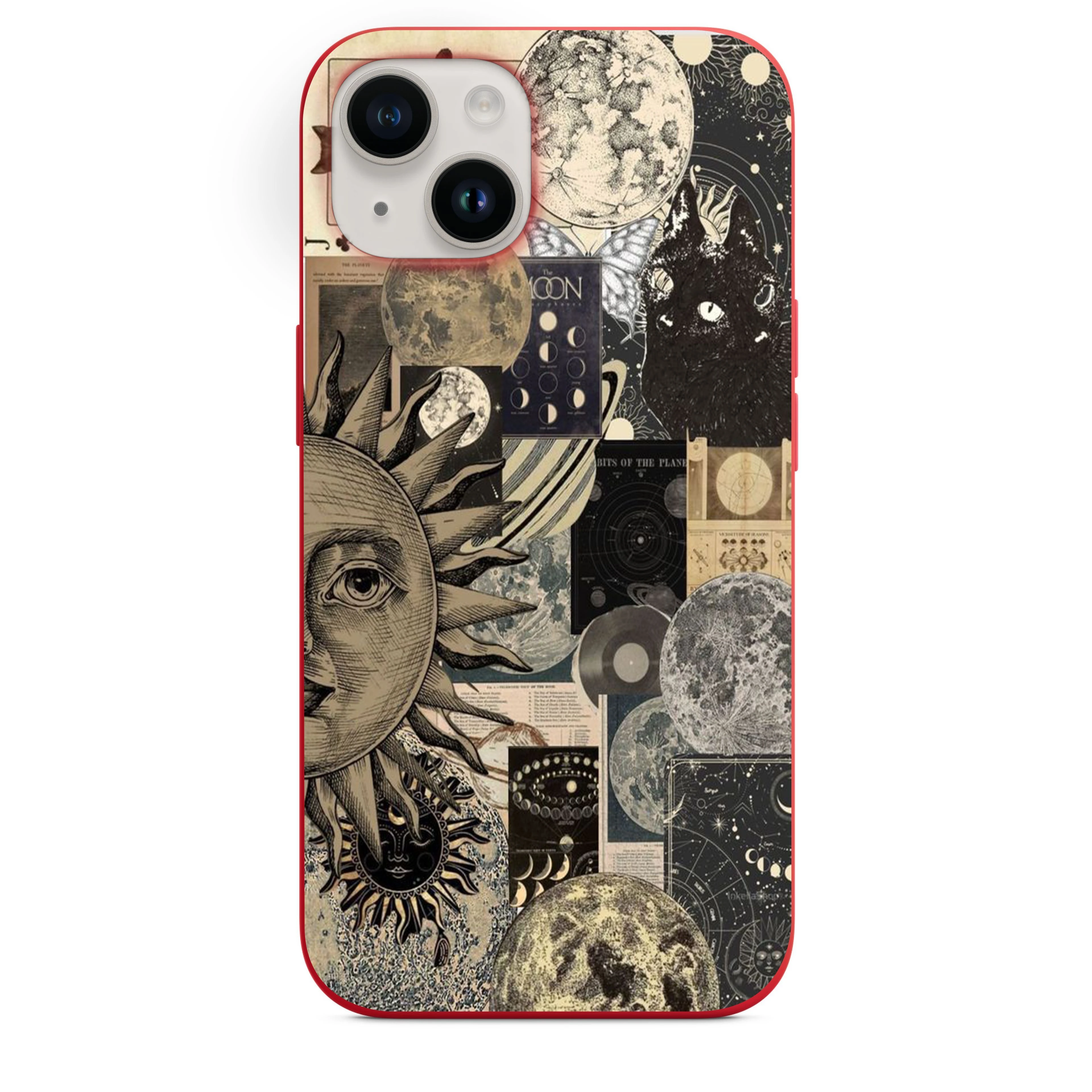 Ay ve Güneş Kolaj Telefon Kılıfı