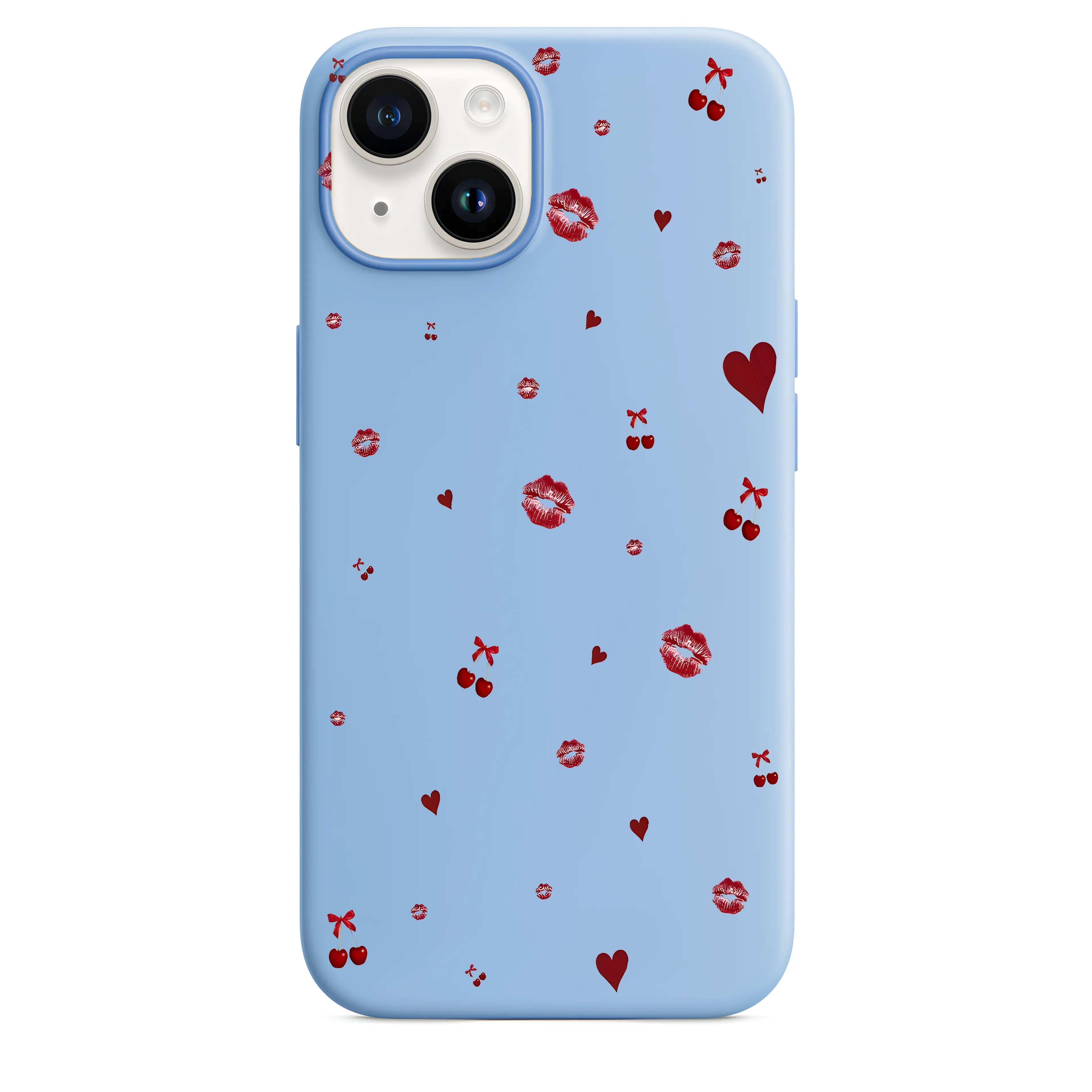 Cherry Heart Lips Telefon Kılıfı