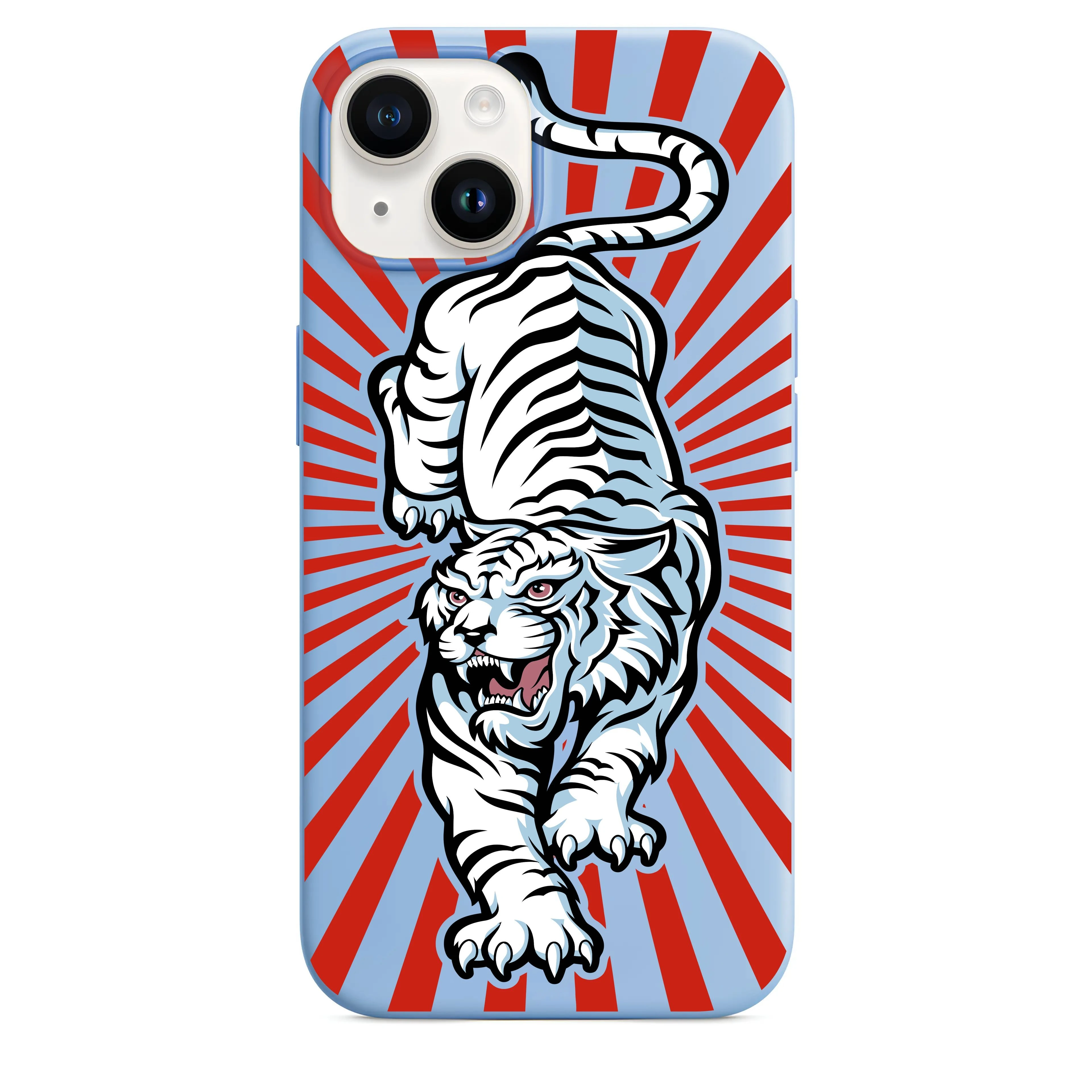 Beyaz Kaplan Telefon Kılıfı