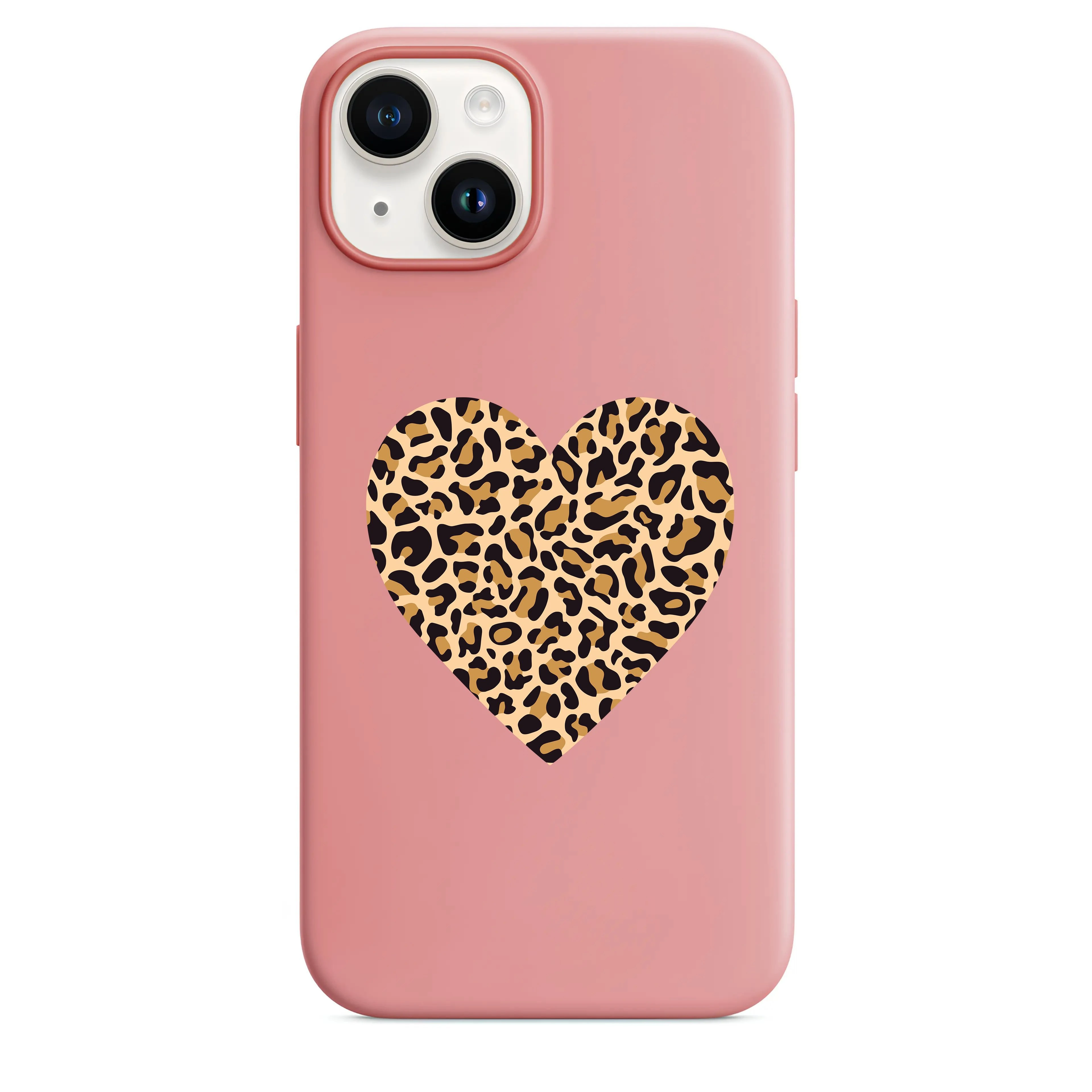 Leopar Kalp Telefon Kılıfı