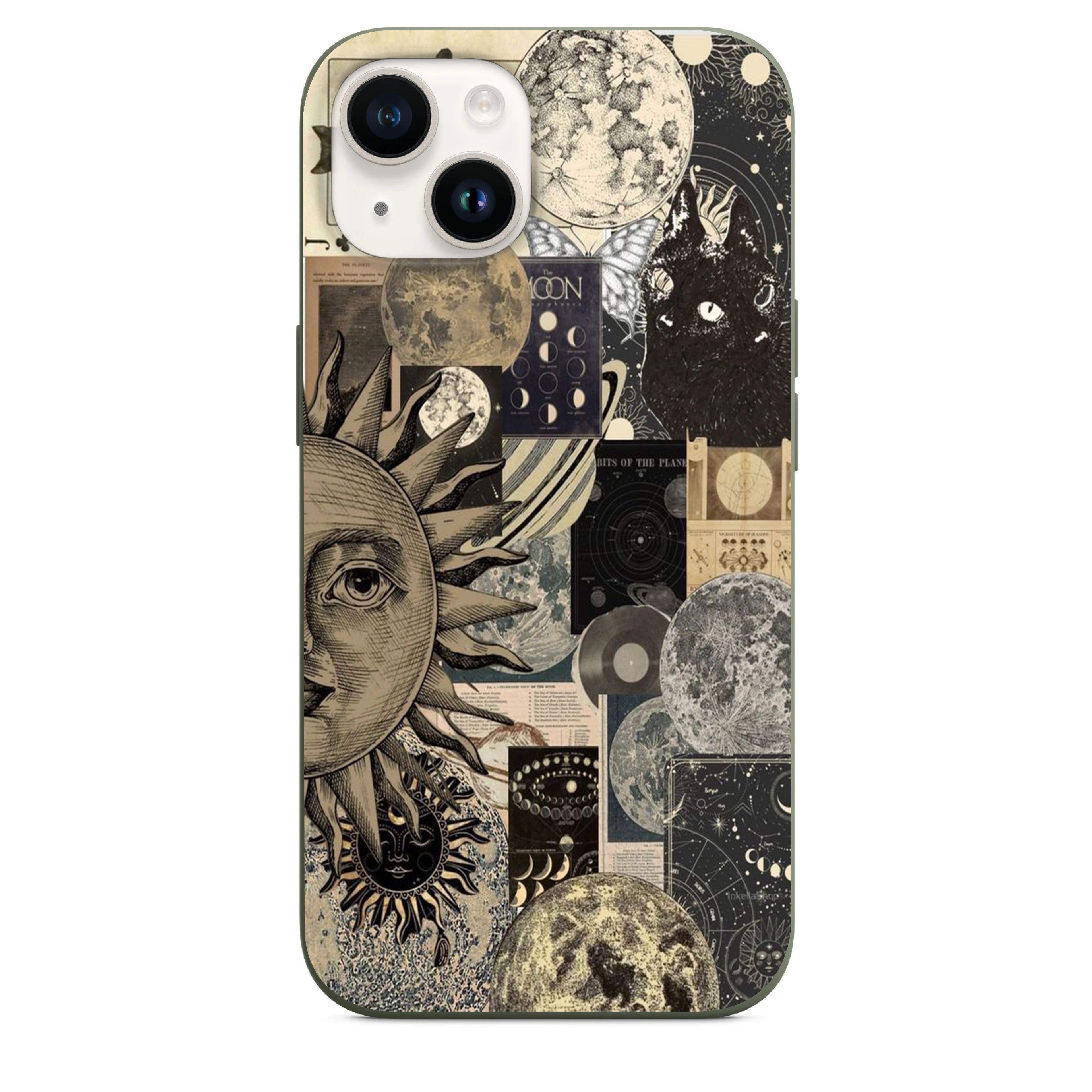 Ay ve Güneş Kolaj Telefon Kılıfı