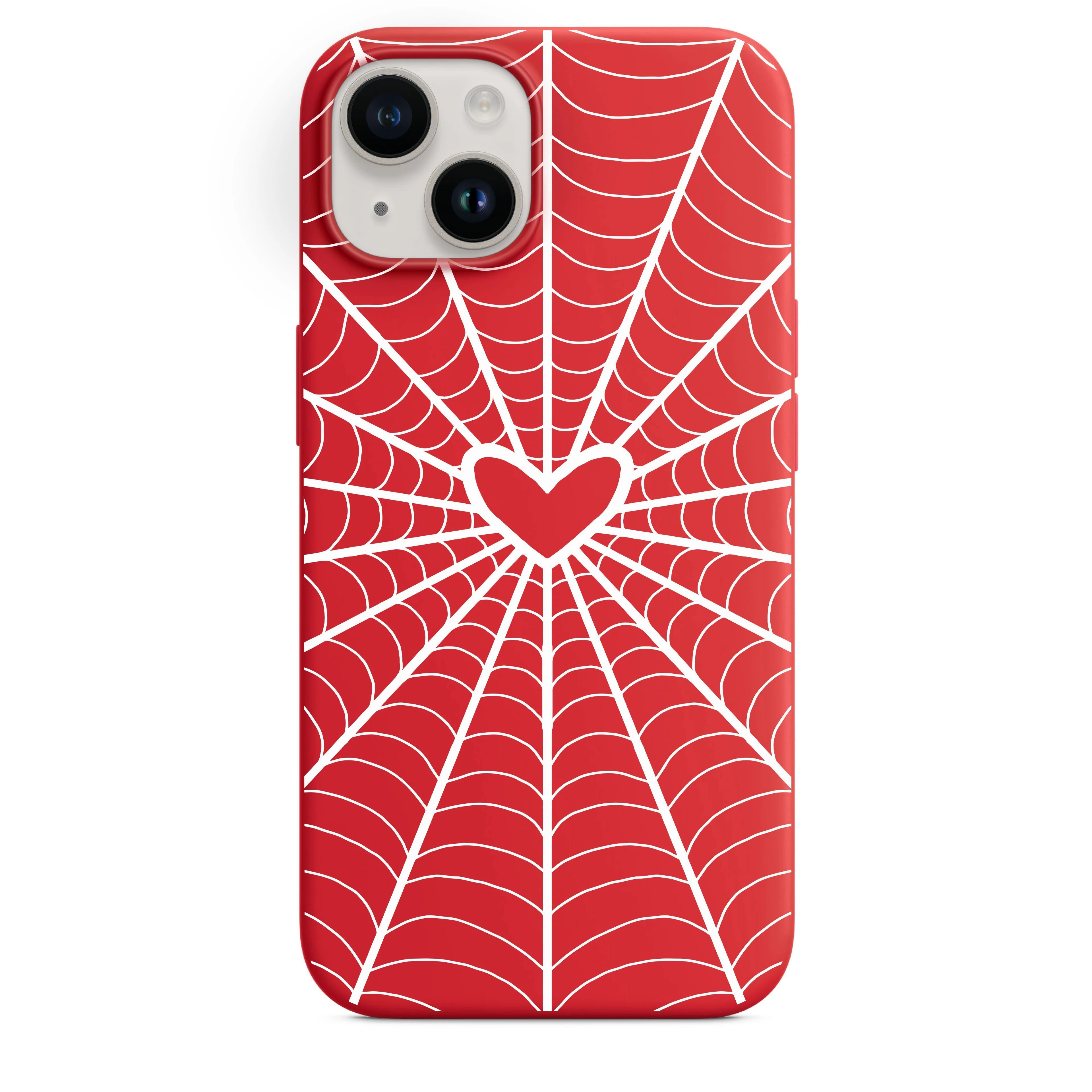 Örümcek Ağı Kalp Telefon Kılıfı