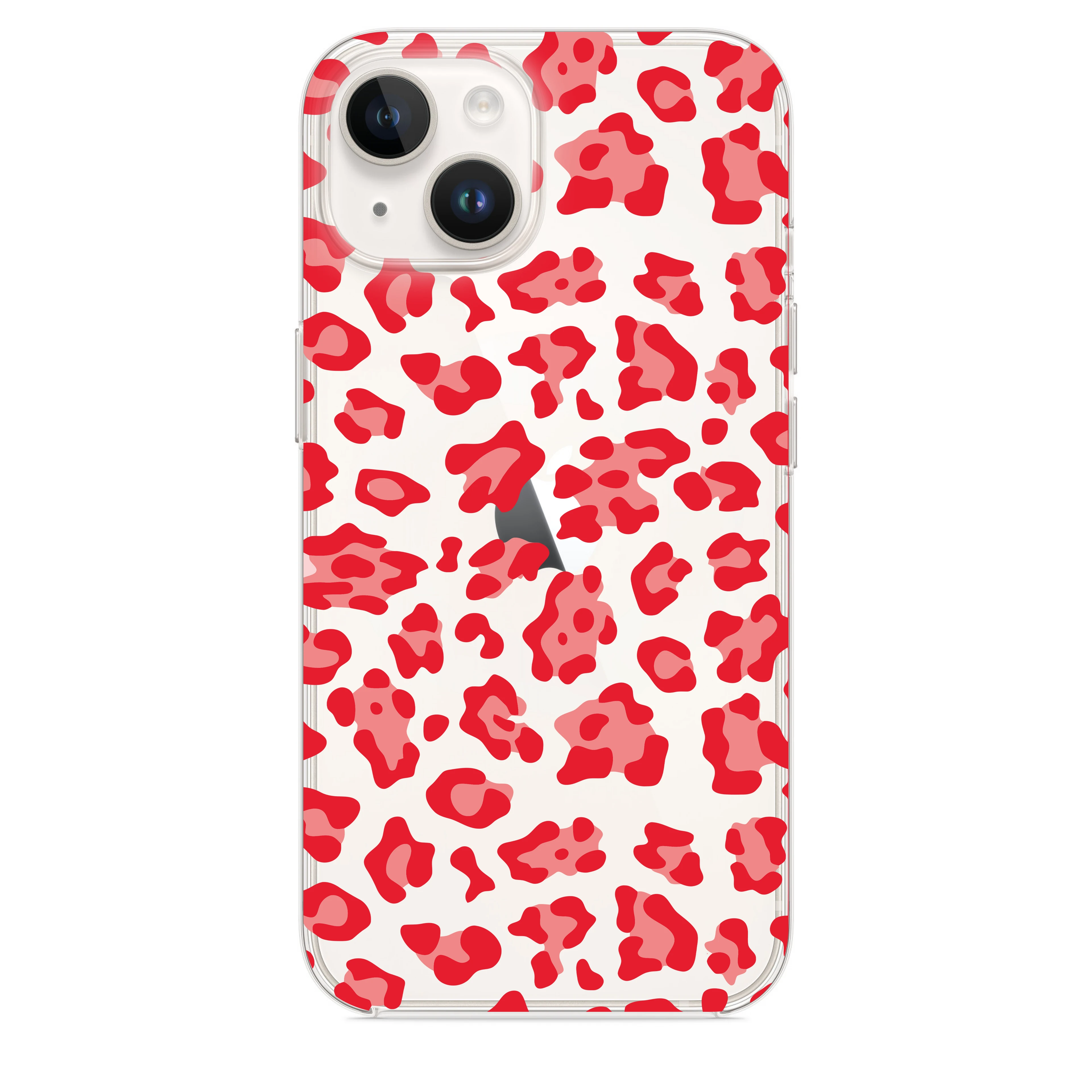 Kırmızı Leopar Telefon Kılıfı