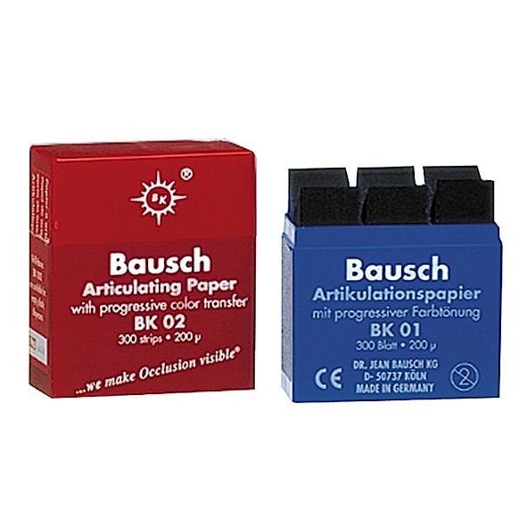 düz artikülasyon (artiklasyon) kapanış kağıdı bausch