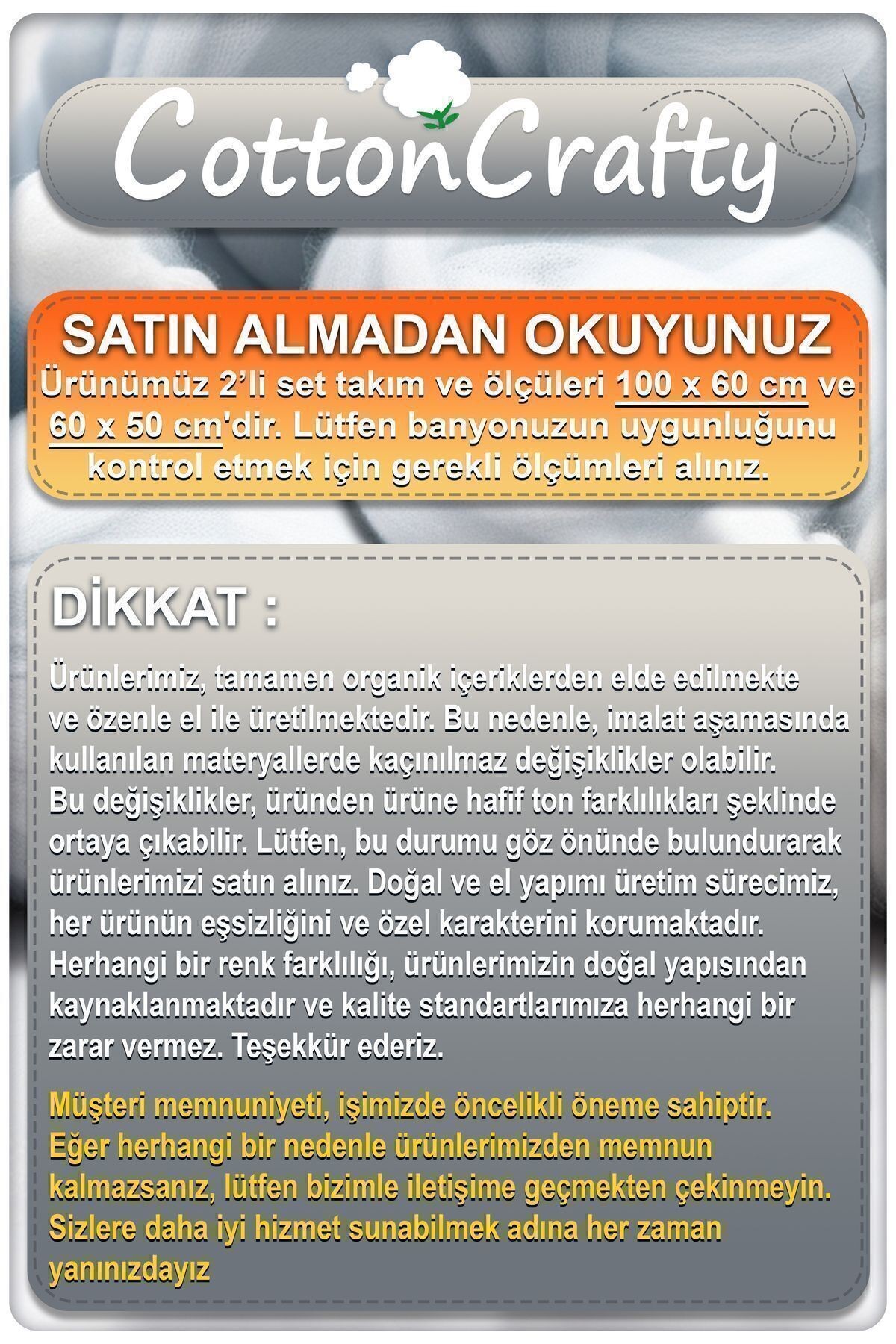 Pamuk Dokuma Su Emici Banyo Paspas Seti, Banyo Halısı VERA 2 Li Set 60x100 - 60x50 CM
