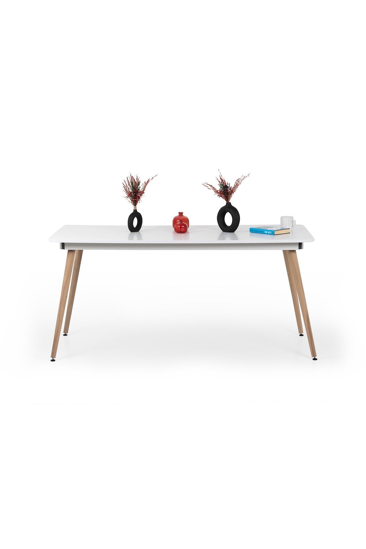 Bistro 160x80 Cm / Dikdörtgen Mutfak Masası / Mutfak Yemek Masası / Dikdörtgen Masa / Beyaz
