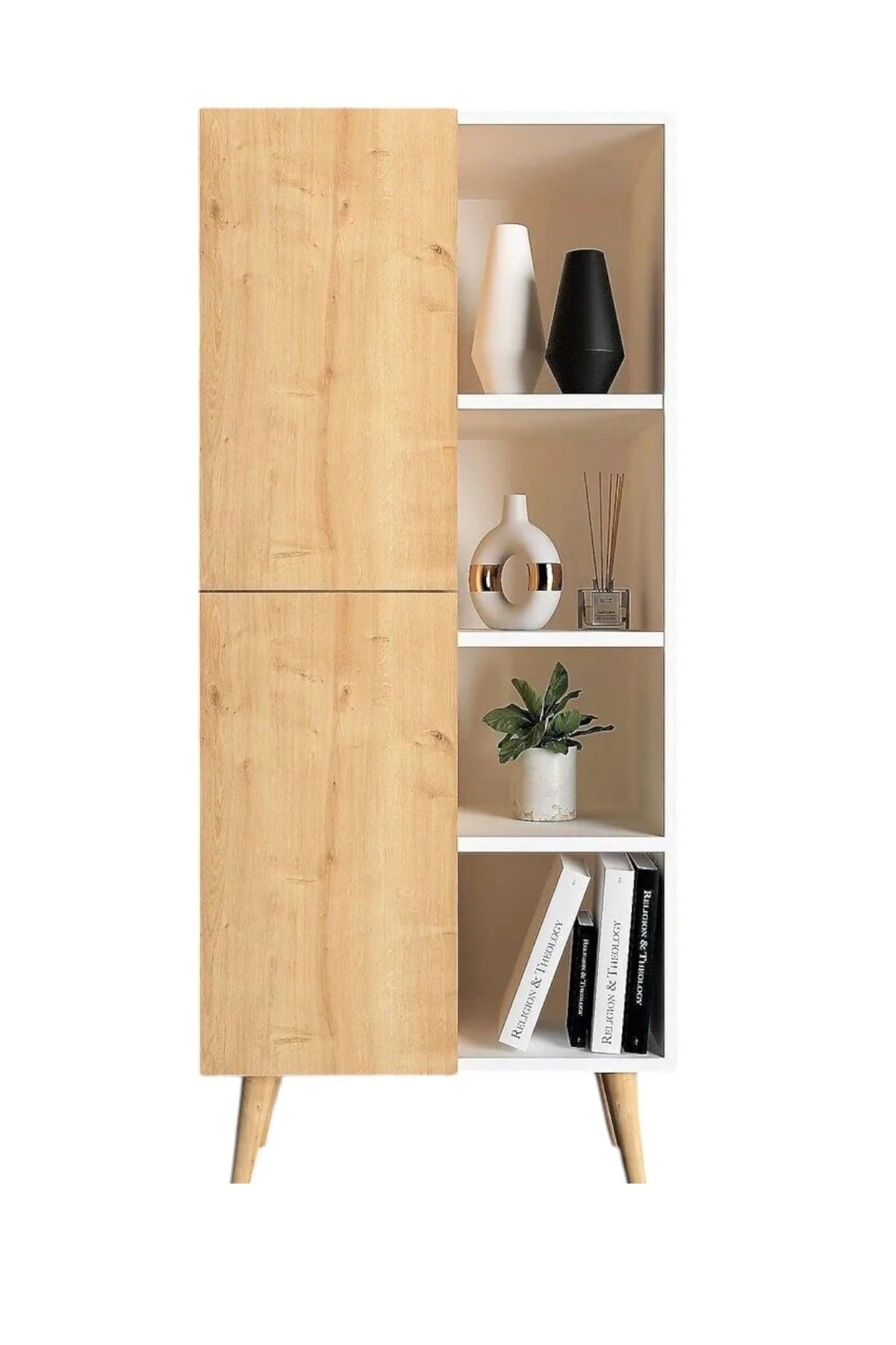 Tex Kitaplık / Raflı Kitaplık / Dekoratif Kitaplık