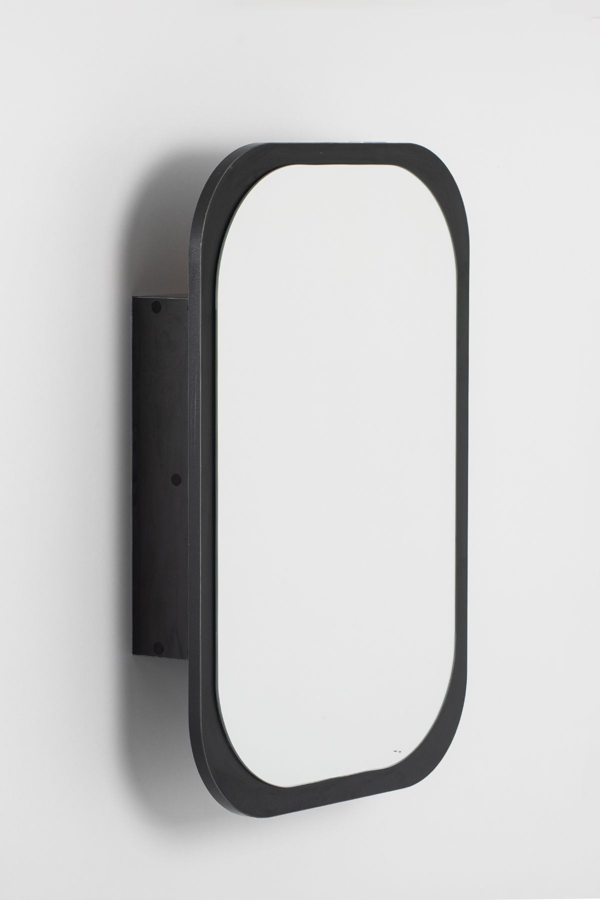 Side (SİYAH) 75x50cm /banyo Dolabı Aynalı / Lavabo Üstü Dolap / Banyo Düzenleyici / Aynalı Dolap