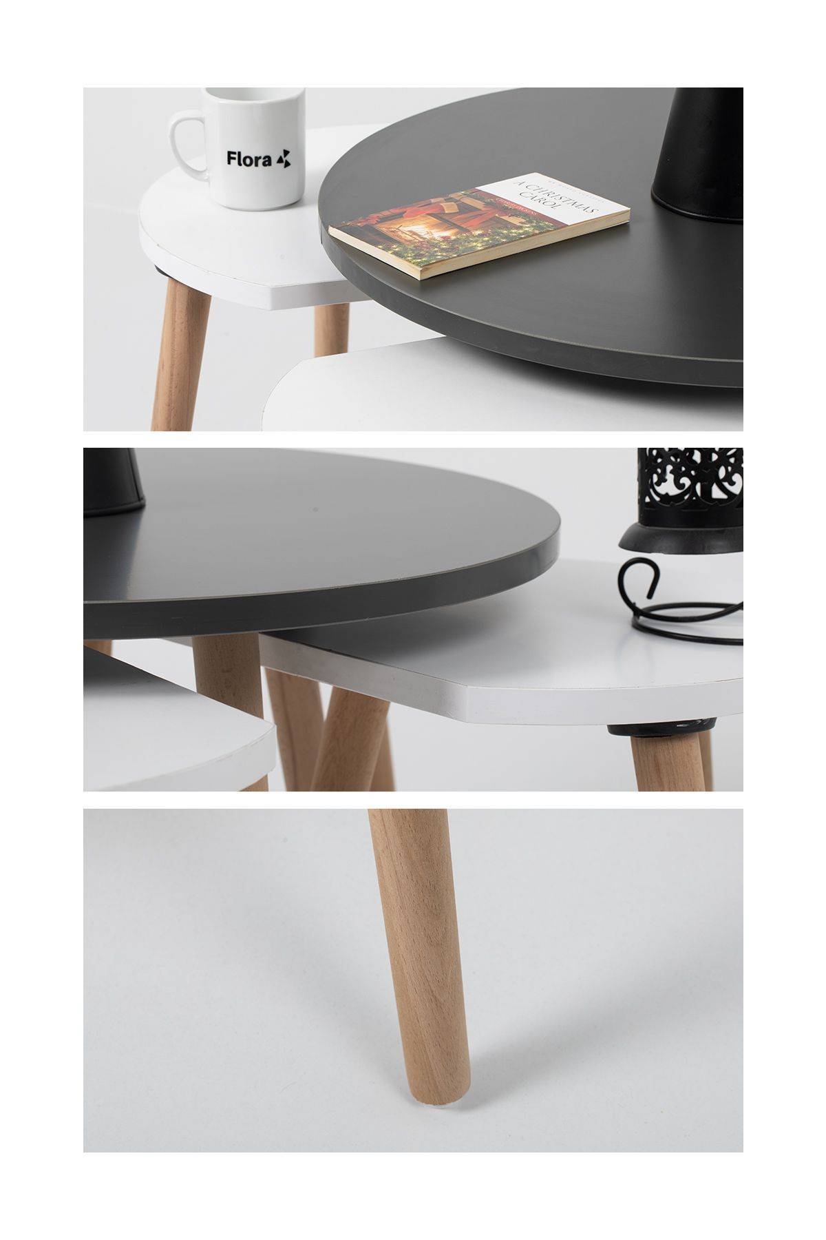 PİSSA / Orta Sehpa / Sehpa Seti / Sehpa Takımı / 5 parçalı Sehpa Seti