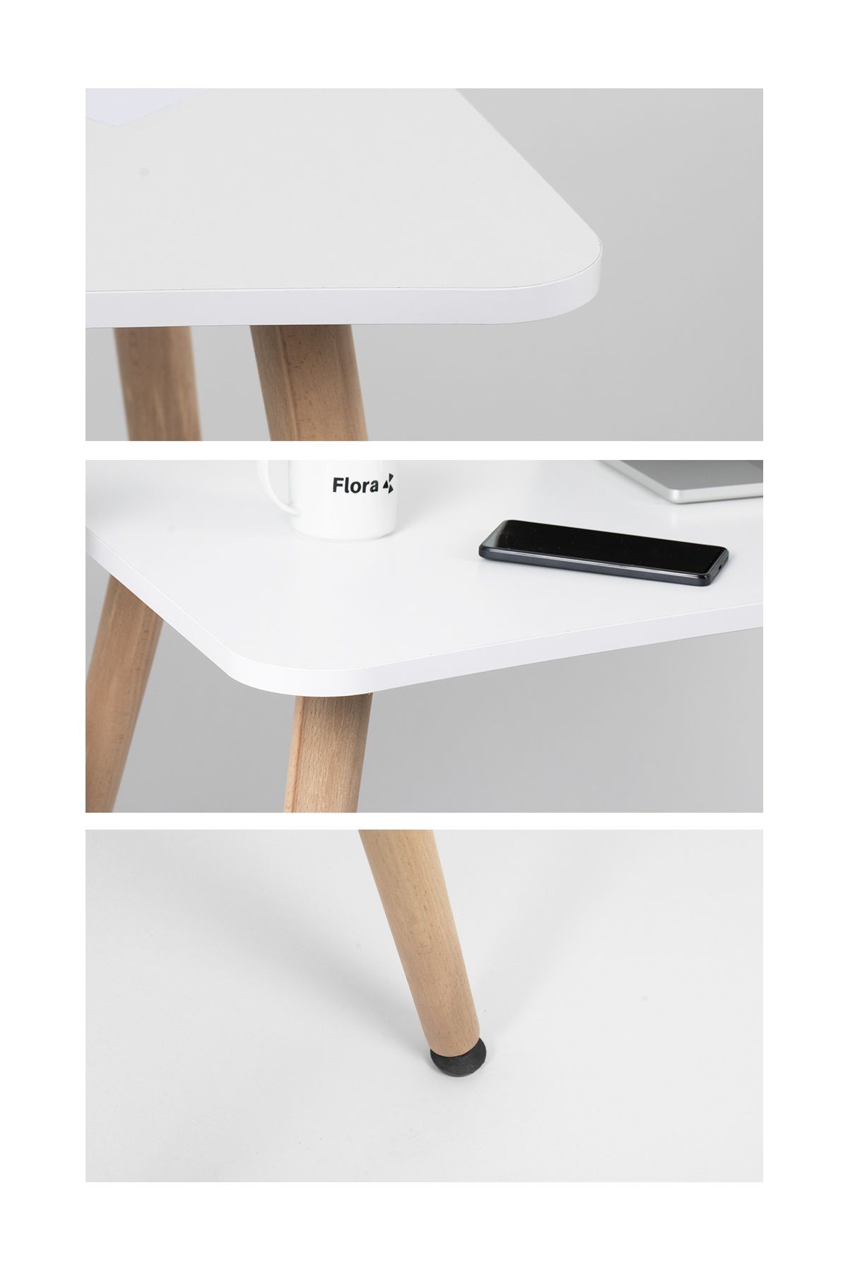 Flora Max 120x65 (BEYAZ) / Çalışma Masası / Bilgisayar Masası / Ders Çalışma Masası / Öğrenci Masası