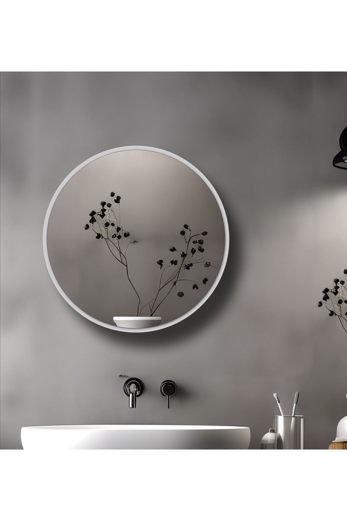 Fulya Aynalı Banyo Dolabı /banyo Dolabı Aynalı / Lavabo Üstü Dolap / (BEYAZ) 60cm