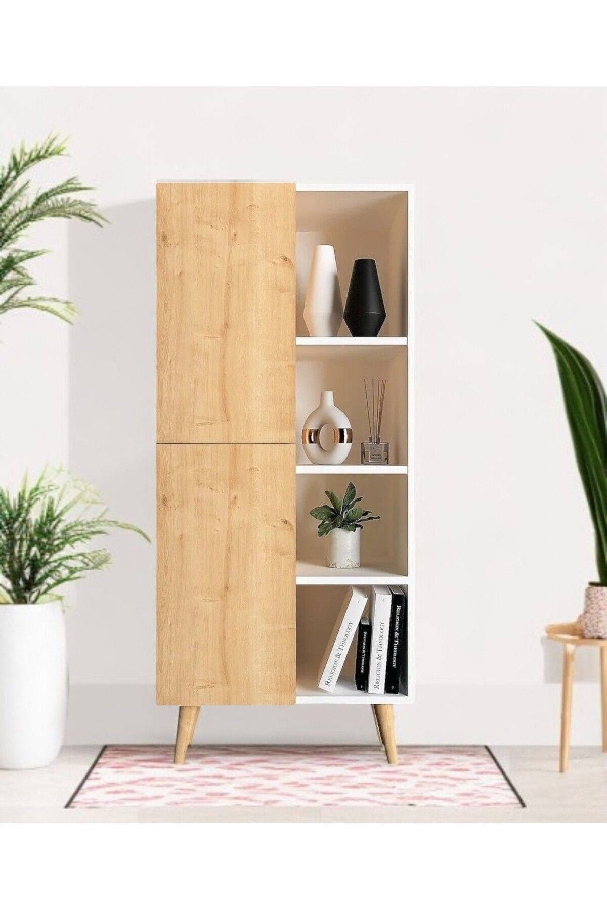 Tex Kitaplık / Raflı Kitaplık / Dekoratif Kitaplık