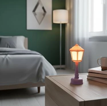 Pembe Renkli Küçük Boy Gece Lambası