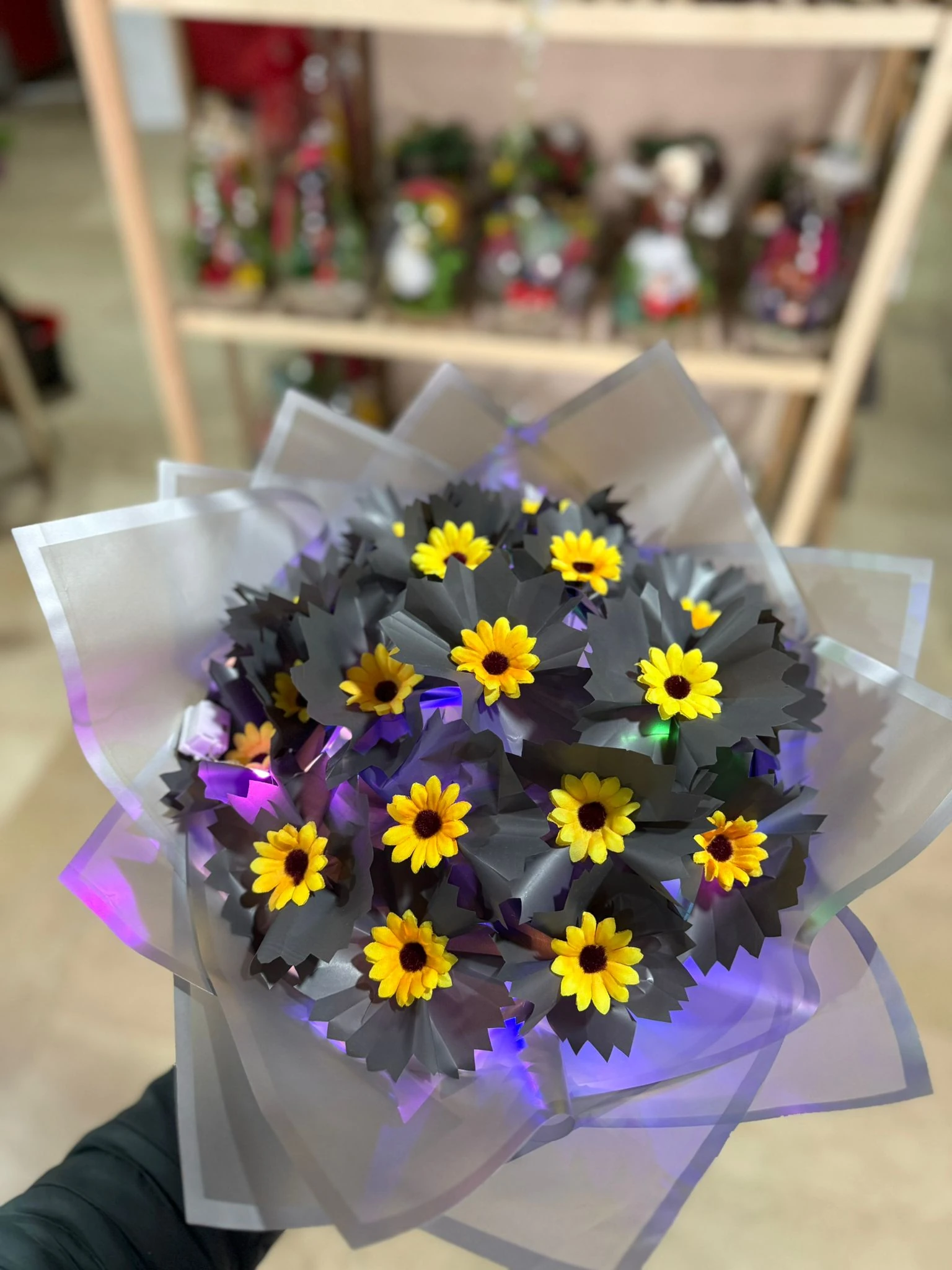 Işıklı Yapay Buket