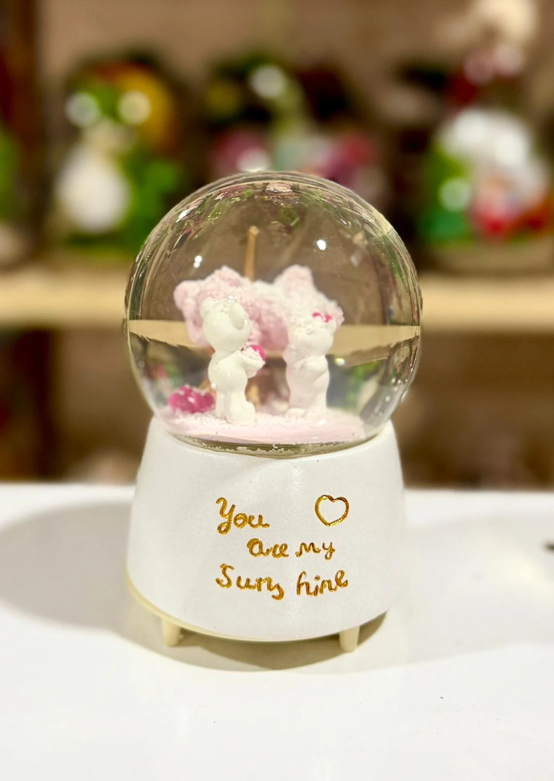 Büyük Boy Işıklı ve Sesli Kar Küresi