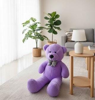 Orta Boy Mor Pelüş Ayıcık