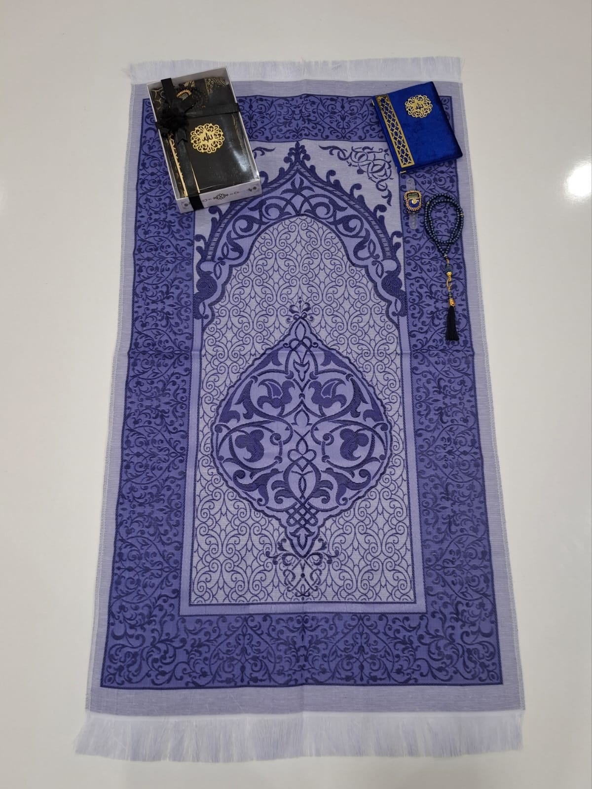 KOMBİN SECCADE YASİN İNCİ TESBİH ZİKİRMATİK M11-110*64 Cm