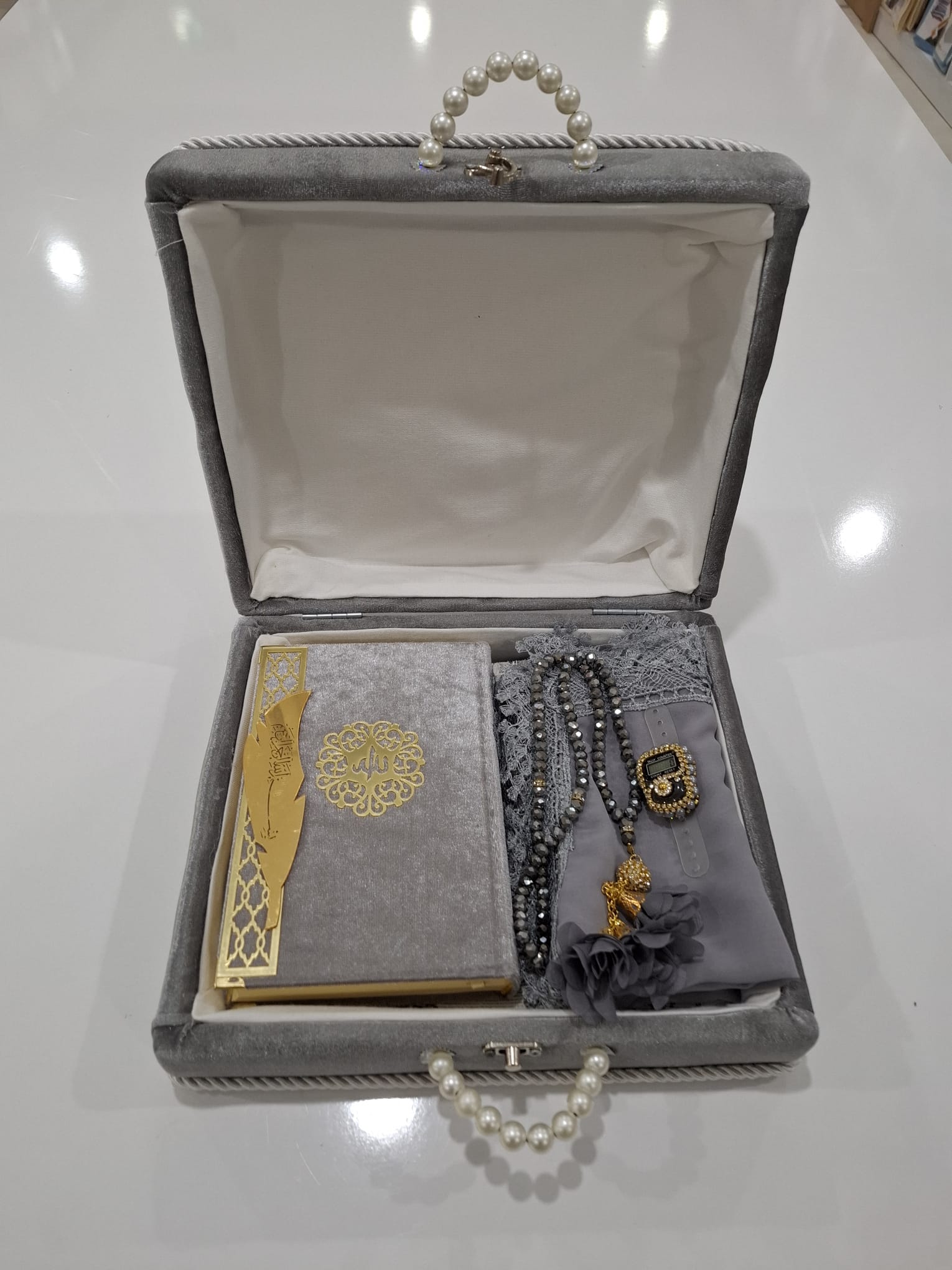 KOMBİN İNCİLİ ÇANTALI SET MODEL 6