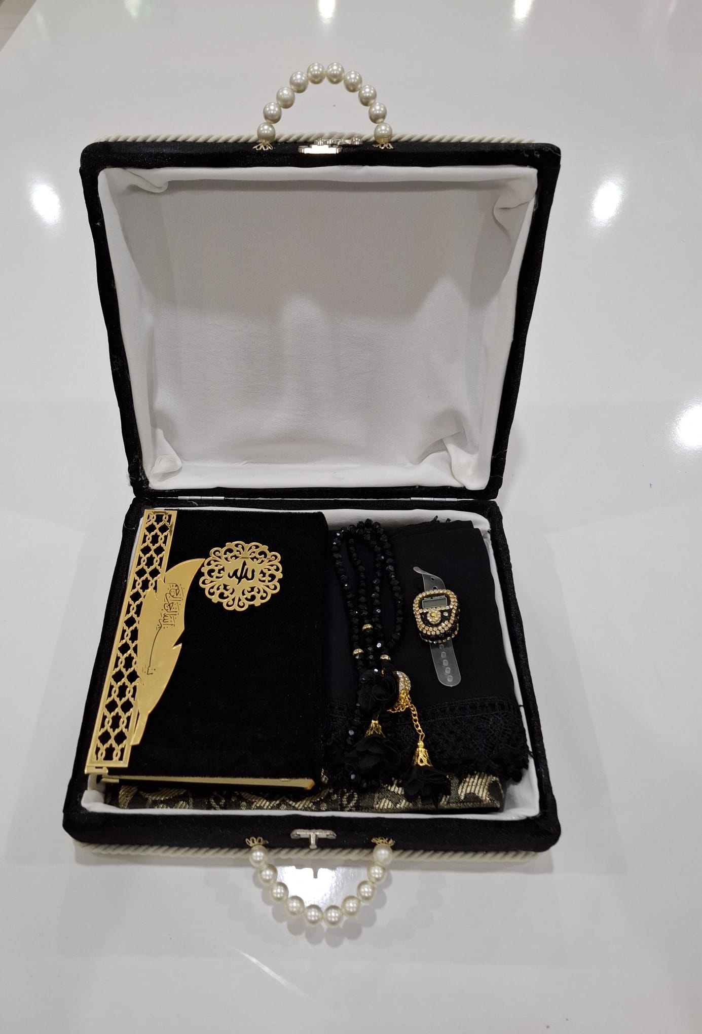 KOMBİN İNCİLİ ÇANTALI SET MODEL 5