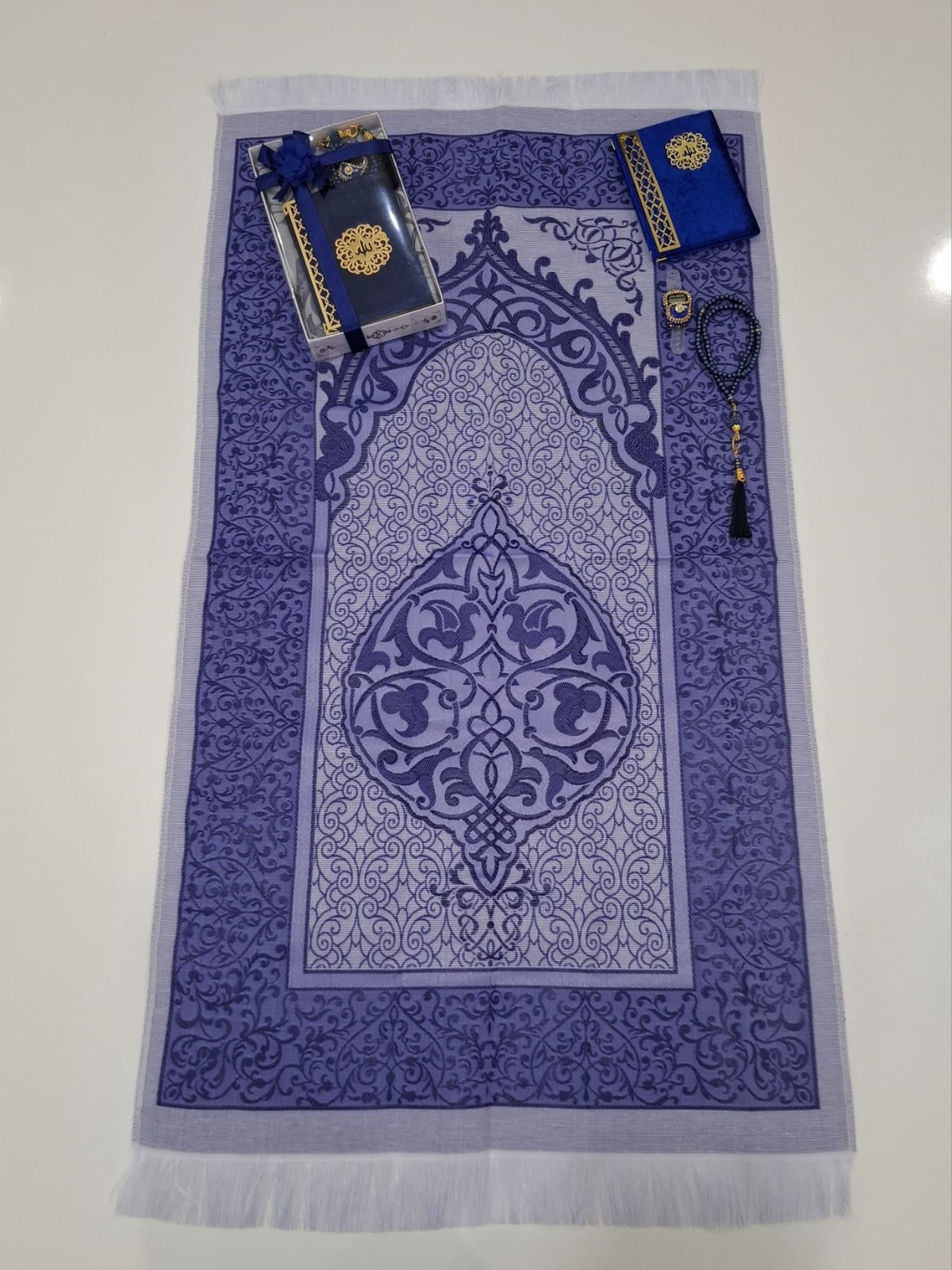 KOMBİN SECCADE YASİN İNCİ TESBİH ZİKİRMATİK M19-110*64 Cm