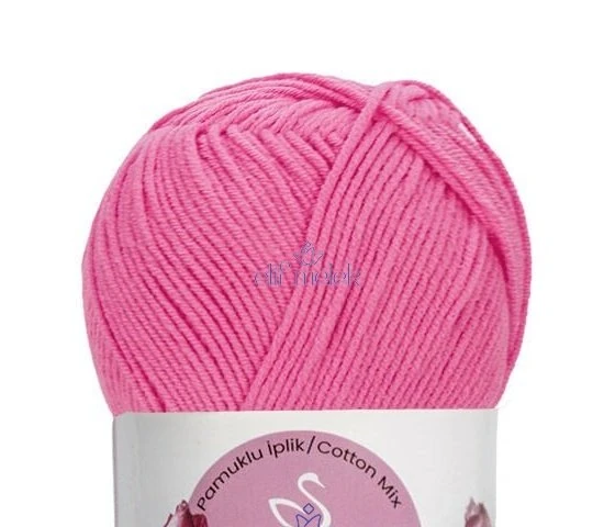 Nako Cotton Lüks 97550 Örgü İpi Gül Pembe Pamuklu Yumuşak
