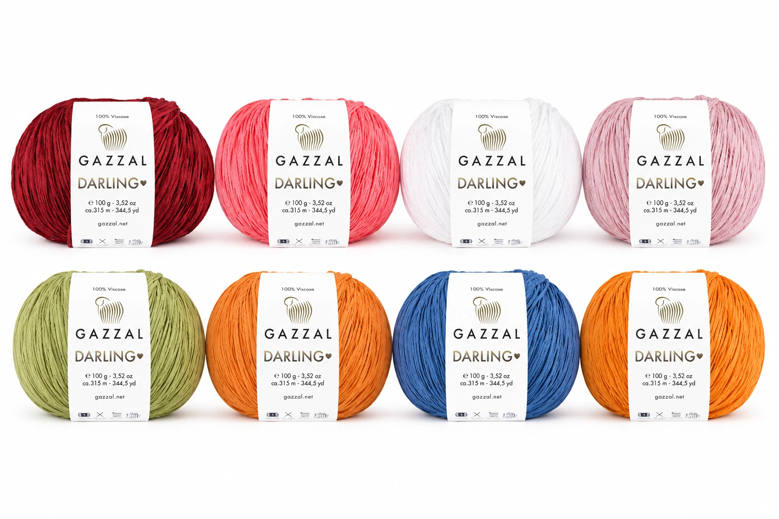 Gazzal Darling 554 Örgü İpi Yazlık Viskon Örgü İpi
