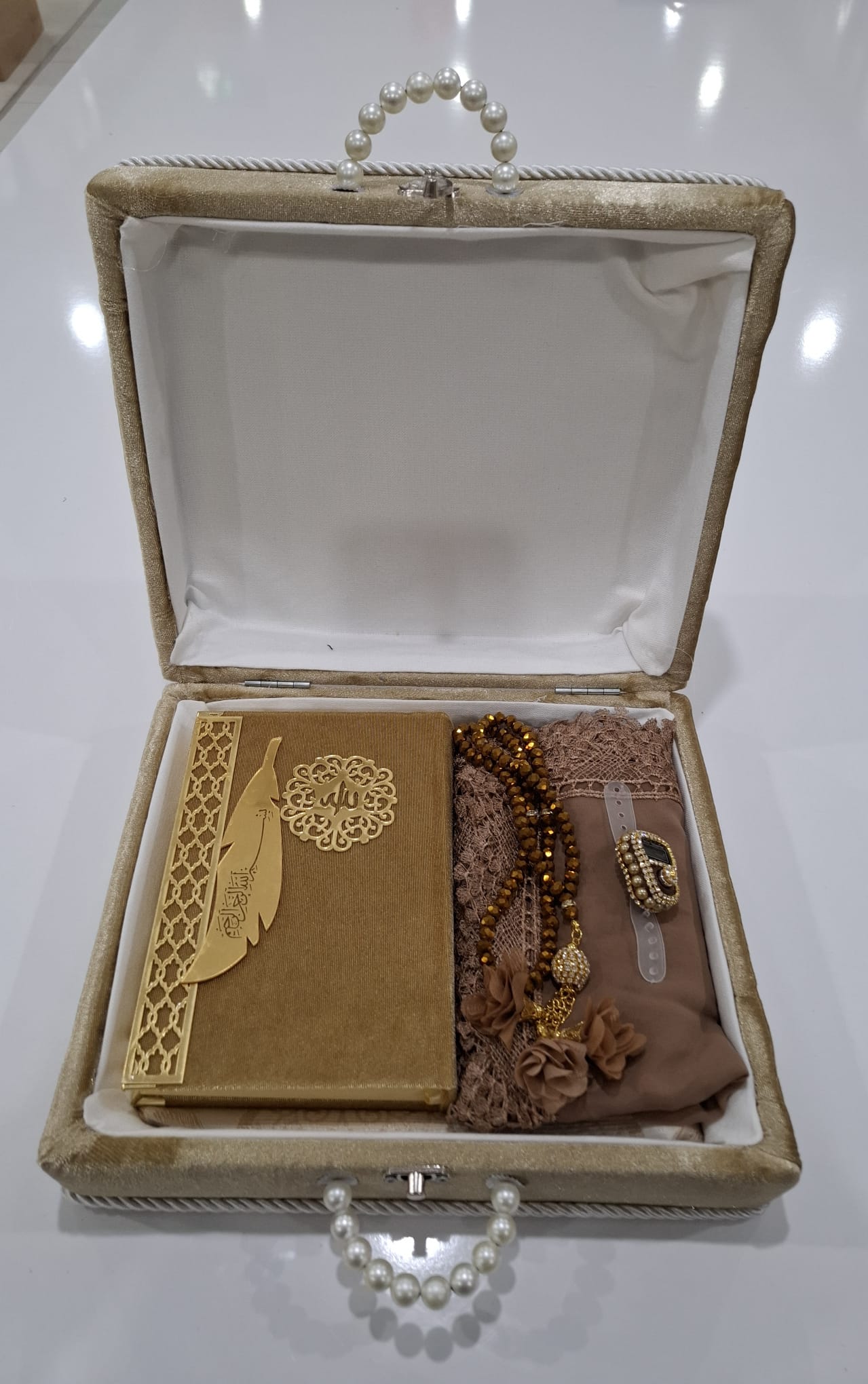 KOMBİN İNCİLİ ÇANTALI SET MODEL 7