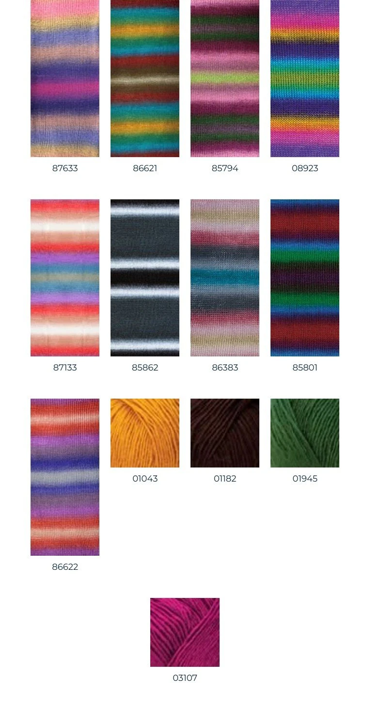 Nako Vals 86621 Örgü İpi Renk Geçişli Premium Akrilik