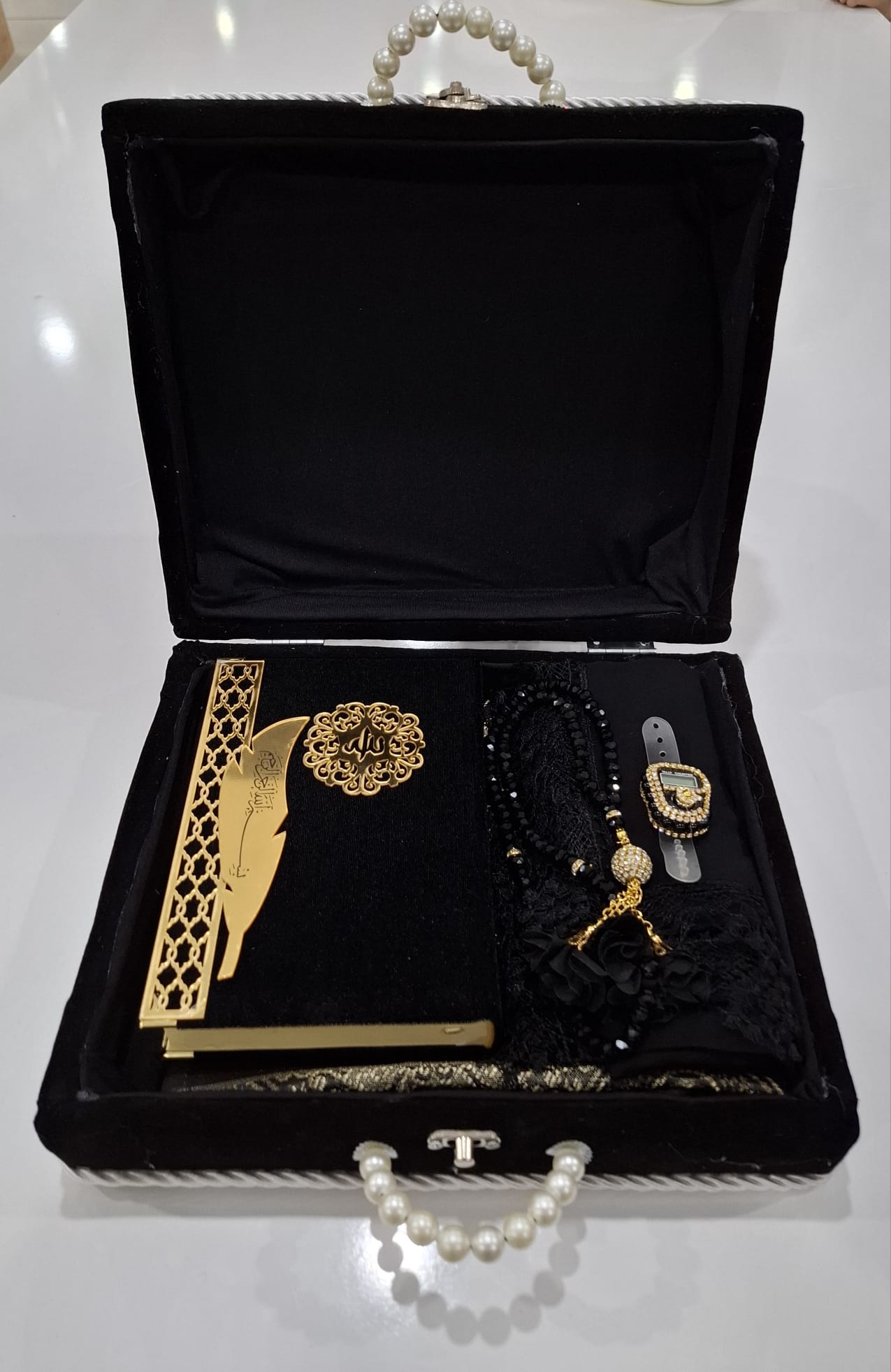 KOMBİN İNCİLİ ÇANTALI SET MODEL 8