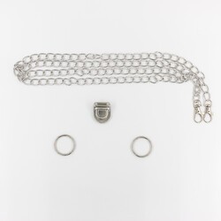 METAL ZİNCİR SET GÜMÜŞ