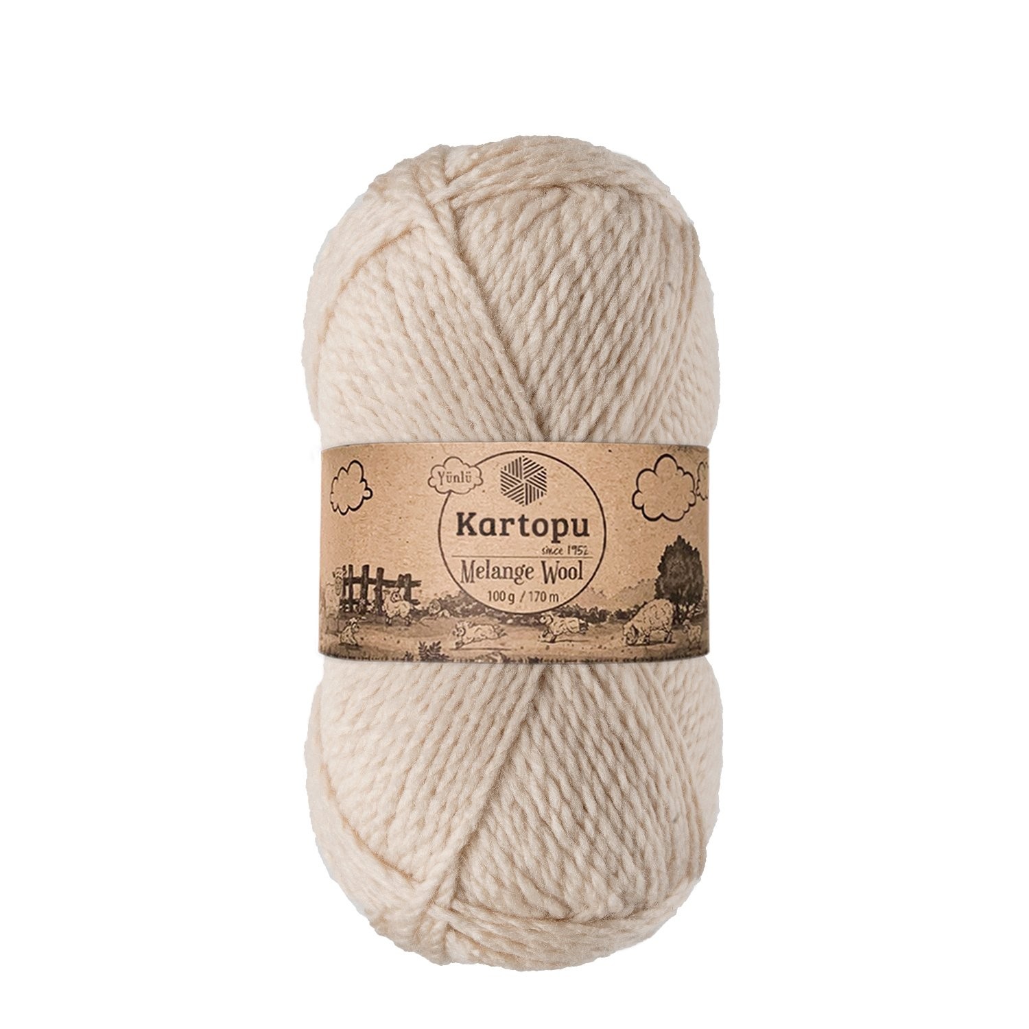 KARTOPU MELANGE WOOL K1855
